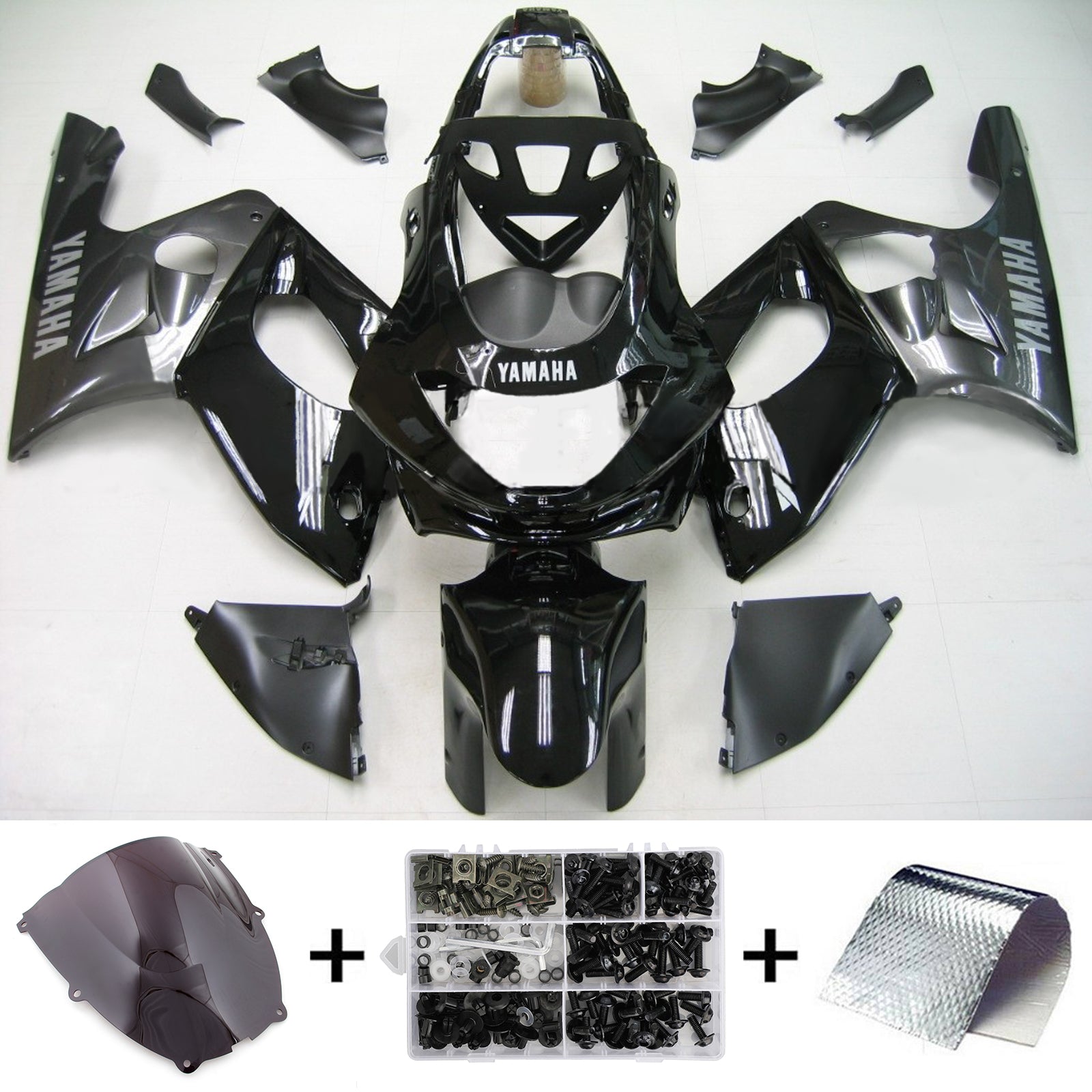 1996-2007 YAMAHA YZF 600R Thundercat Amotopart vstrekovanie Kit Sit Bodywork Plastic ABS #107