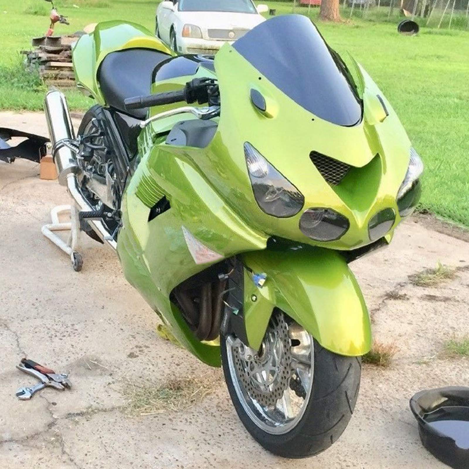 2006-2011 Kawasaki ZX14R Injeksjon Fairing Kit Bodywork Plastic Abs