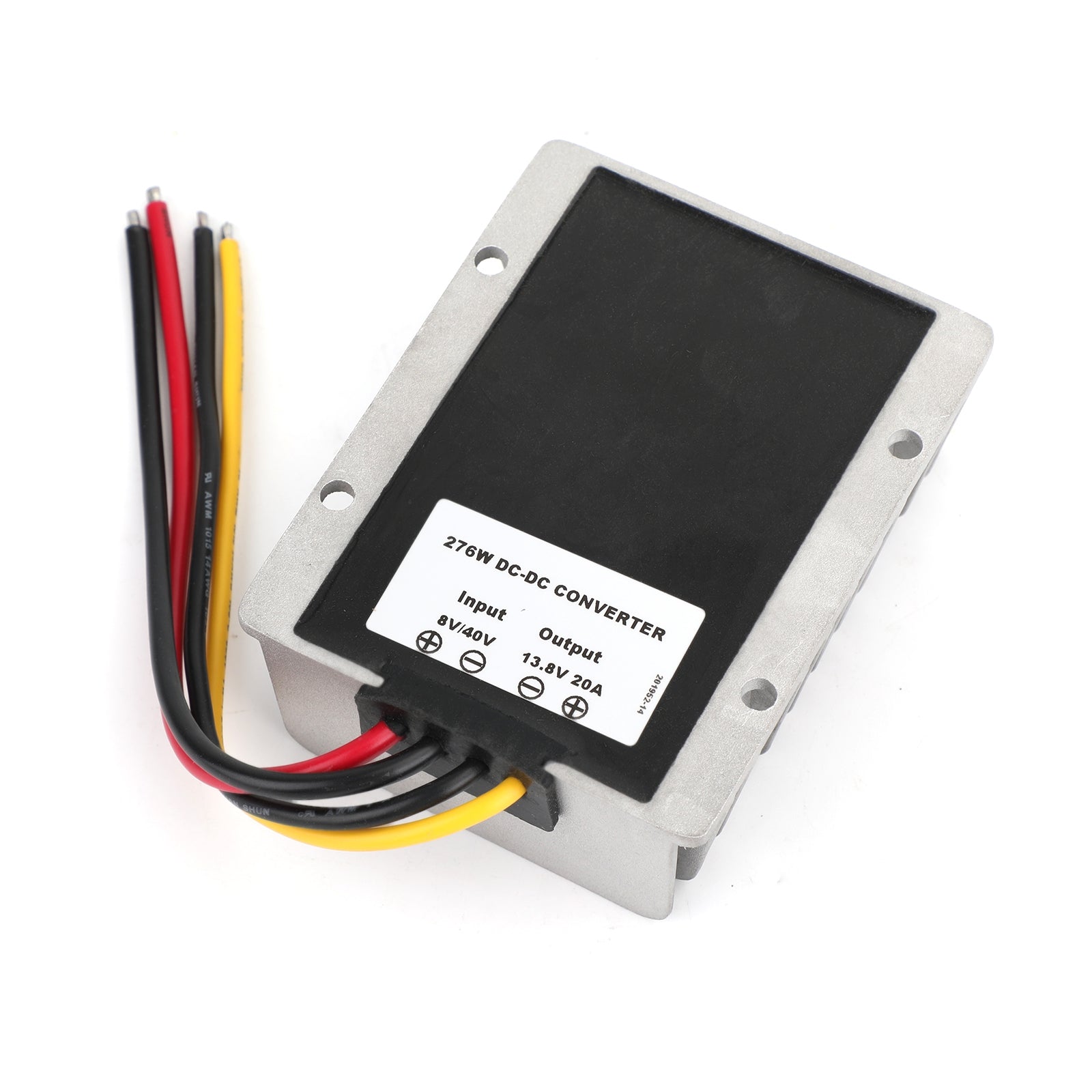 Vattentät 8V/40V till 13.8V 20A 276W Steg upp DC/DC Power Converter Regulator Generic