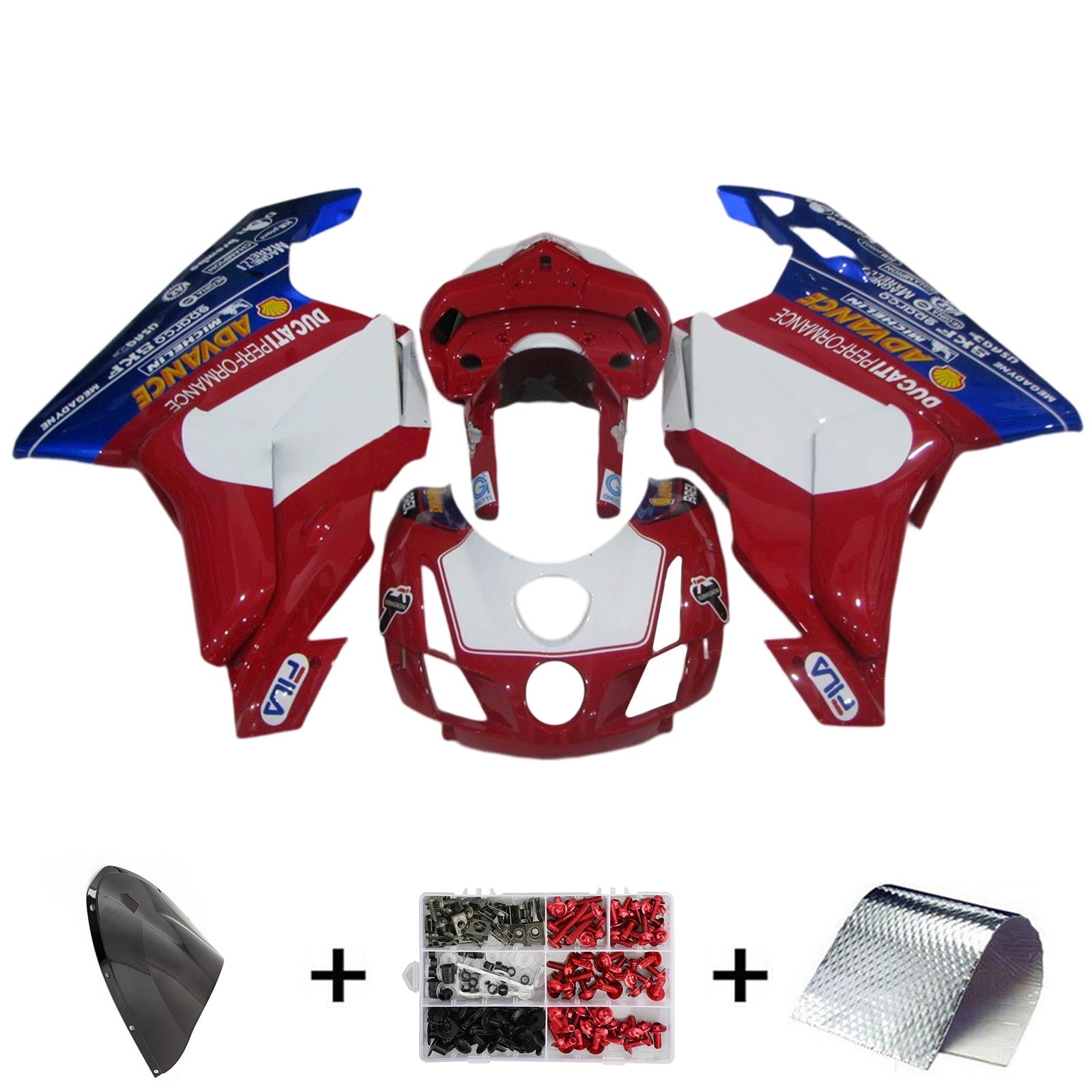 2003-2004 Ducati 999 749 Kit de carénage Kit Bodywork Abs