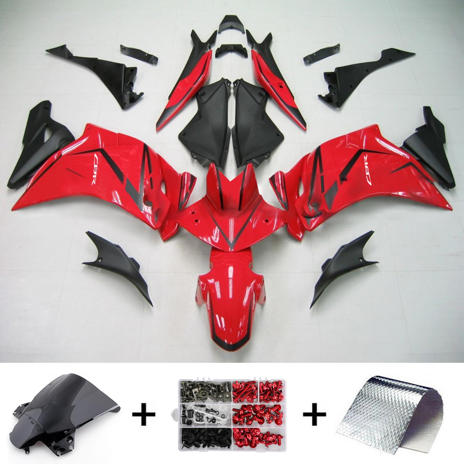 2011-2013 Honda CBR250r Amotopart Injection Fairing Kit Bodywork Plastic Abs # 109