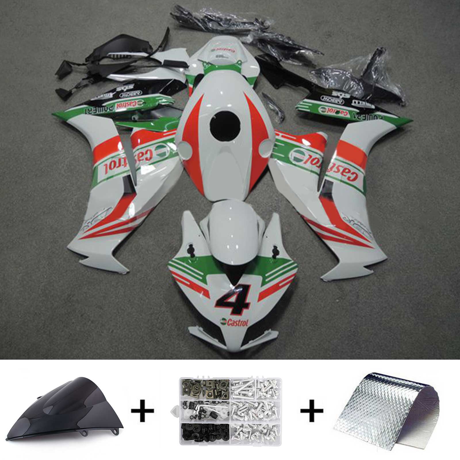 2012-2016 Honda CBR1000rr Injection Kit de carénage Bodywork Plastic Abs # 177