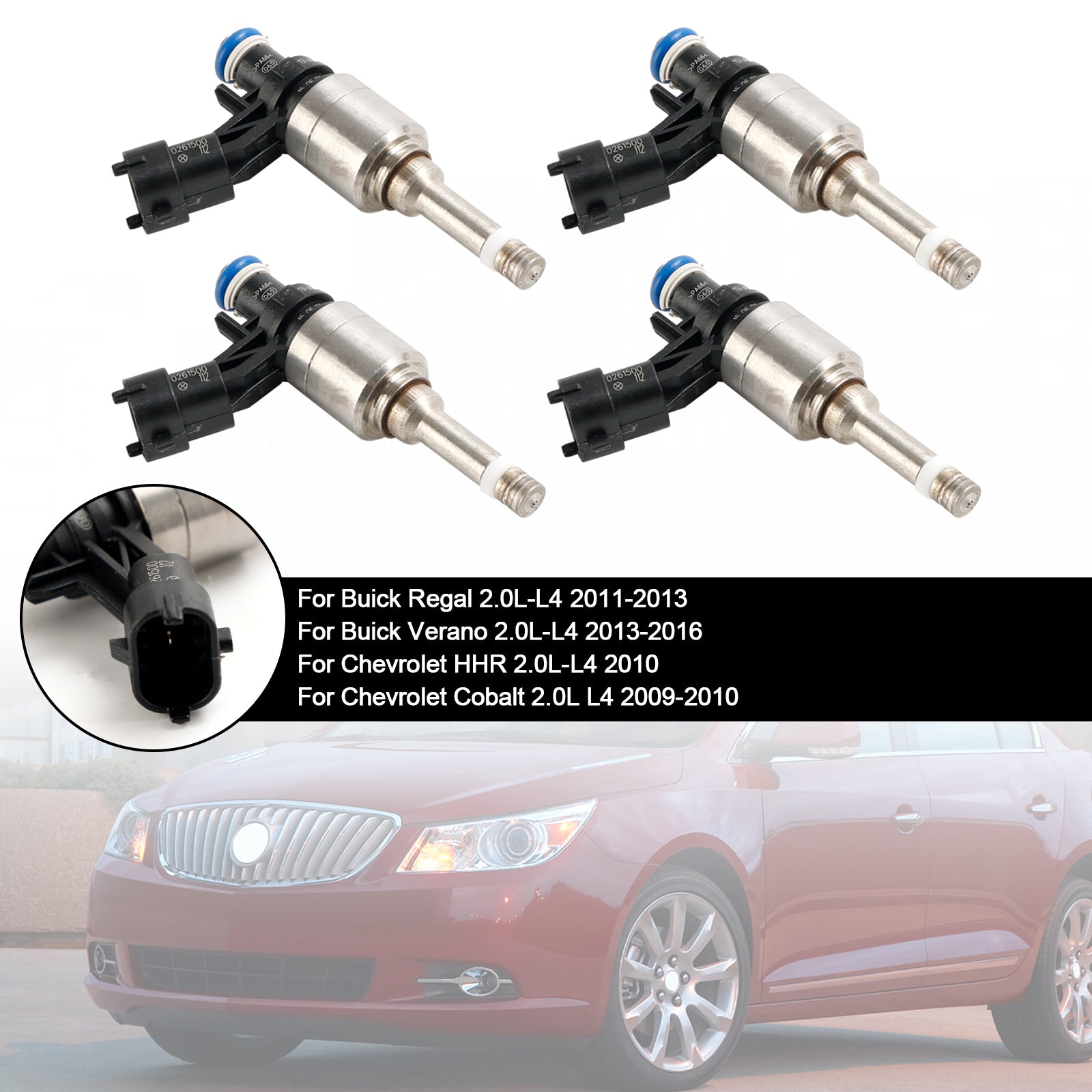 Injecteur de carburant 0261500112, 4 pièces, pour Vauxhall, Insignia ouvert, Chevy HHR 2.0