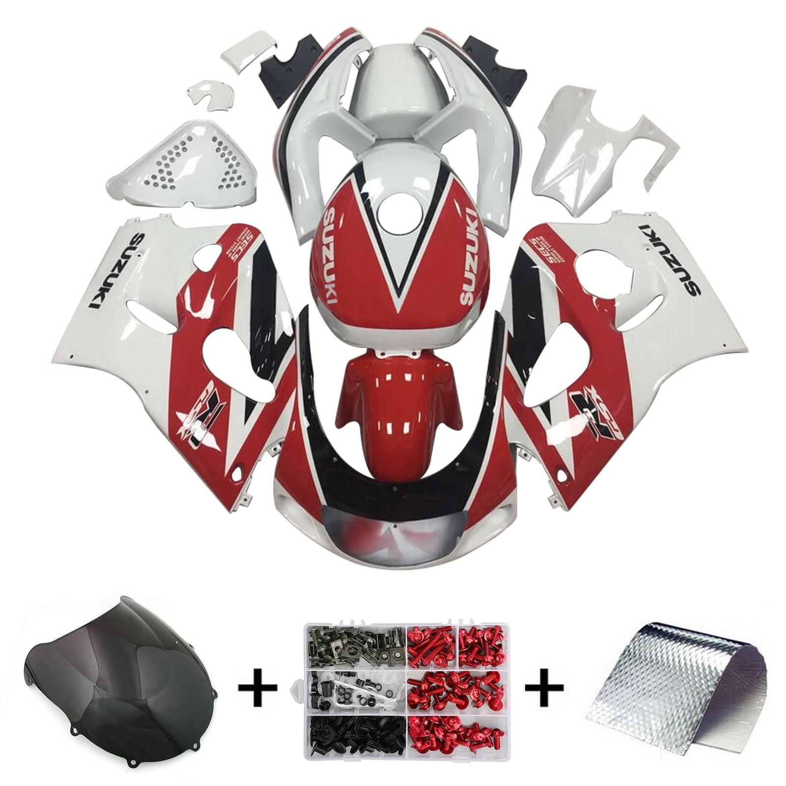 1996-2000 Suzuki GSXR600 1996-1999 GSXR750 Kit de carénage de carrosserie