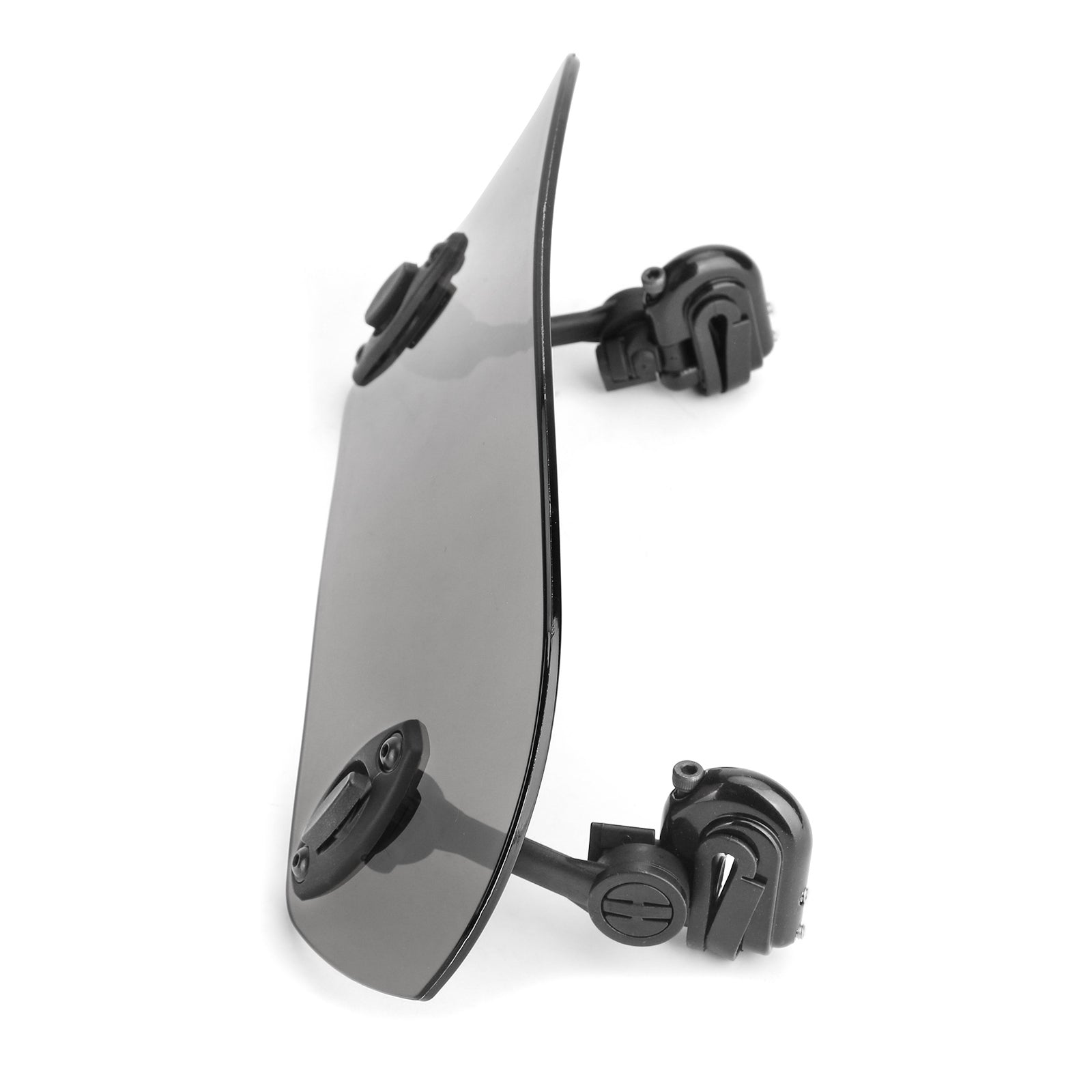 Verstelbare clip-on voorruitverlenging voor motorfiets, spoiler, winddeflector, grijs, algemeen