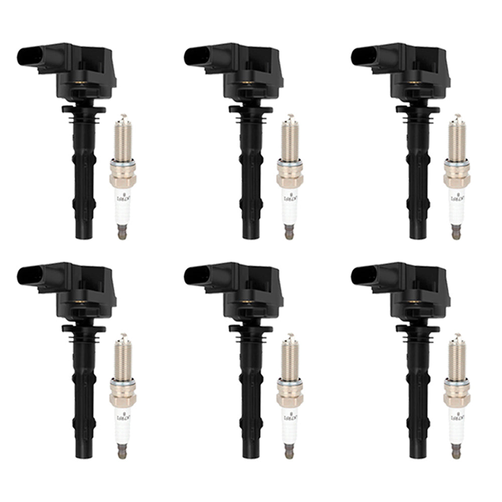 6x zapaľovacie cievky +zapaľovacie sviečky UF535 pre Mercedes-Benz C230 C300 ML350 R350