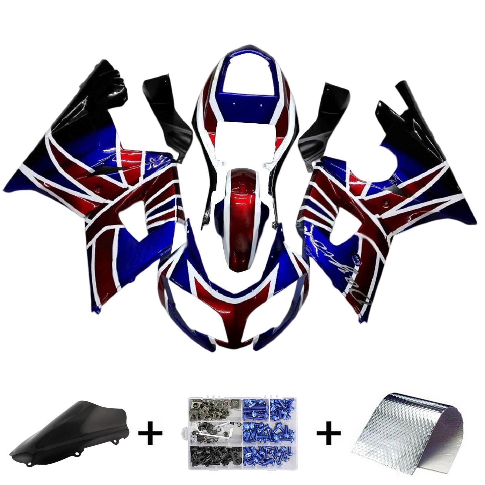 2002-2005 Triumph Daytona 600 650 Fairing Kit Bodywork Plastic ABS