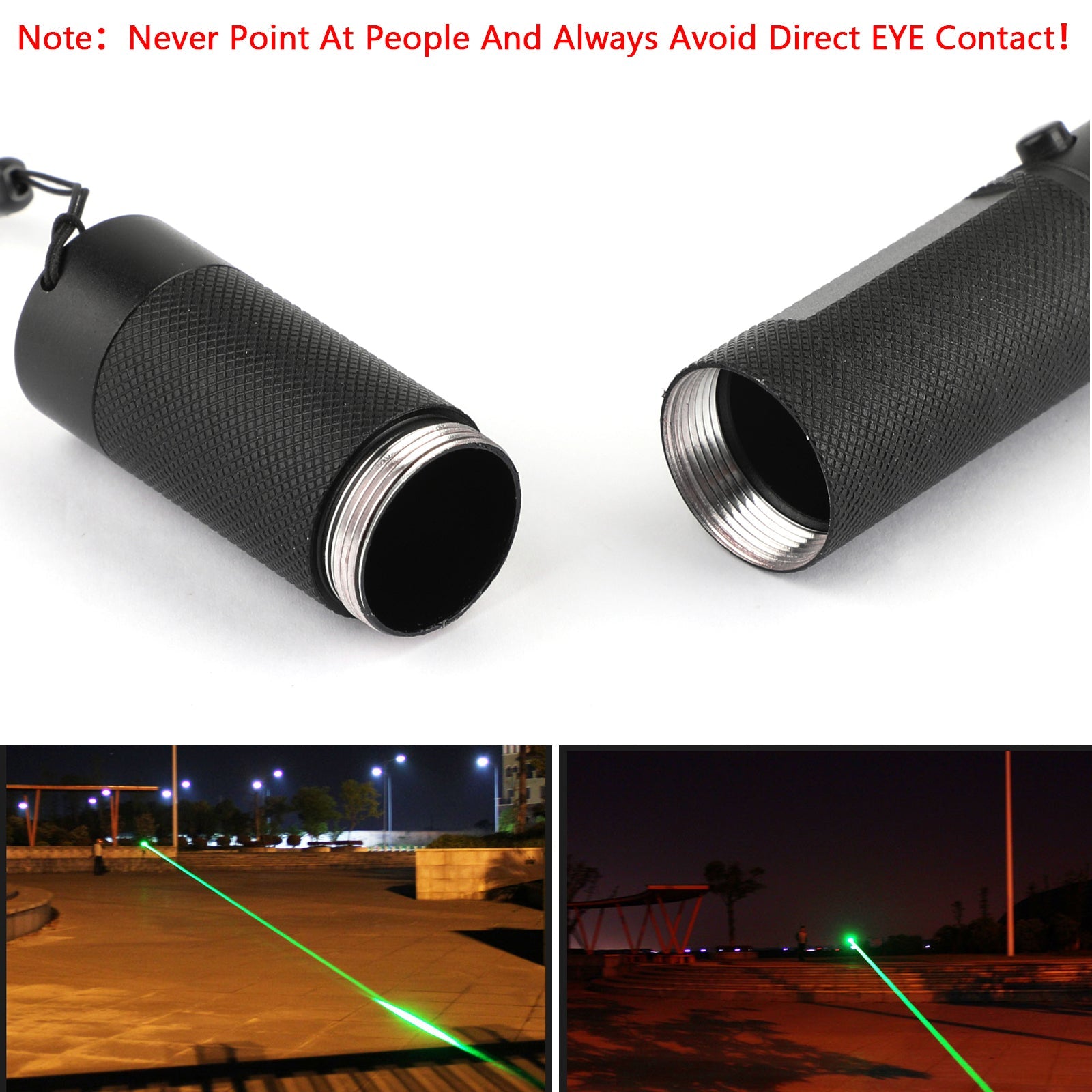 Aviation Aluminum Green Laser Pointer 532nm Rechargeable Child Safety Lock 1000m Range for Presentations Teaching