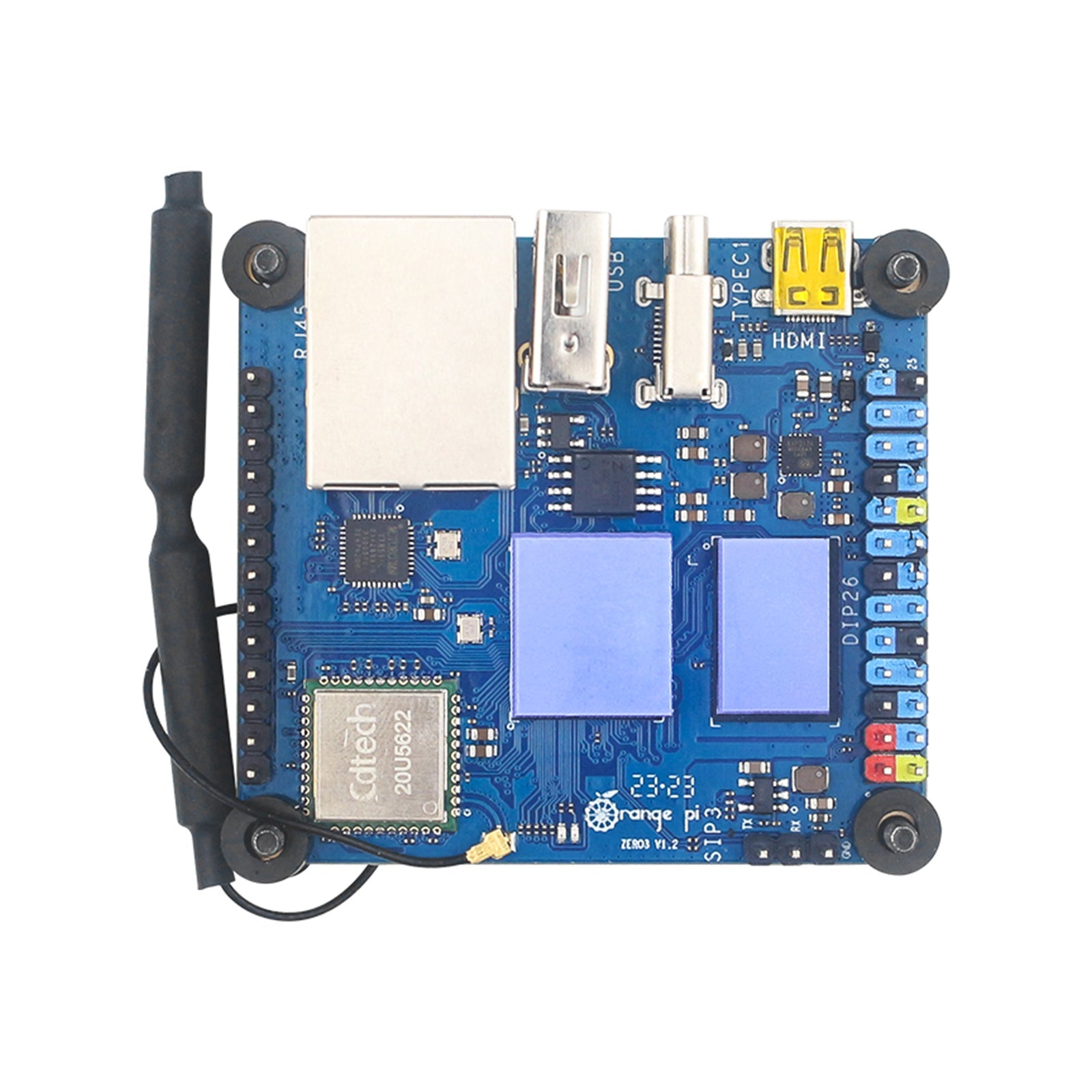 Oransje Pi Zero 3 Aluminium Alloy Development Board beskyttelseskjøling av kjølerier