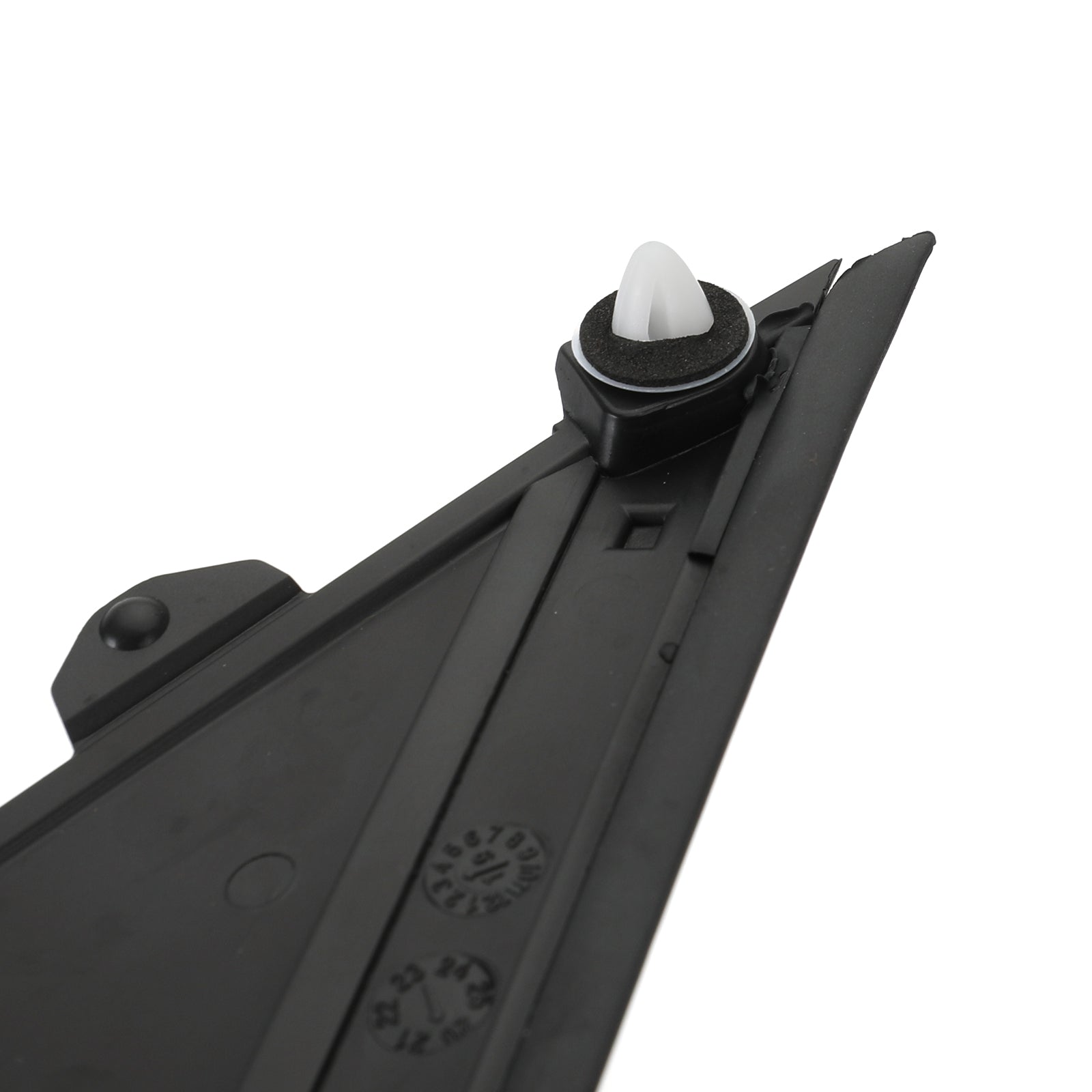 Negro brillante izquierda & Molduras de cubierta de bandera para espejo retrovisor derecho para Fiat 500 2012-2017 (genérico)