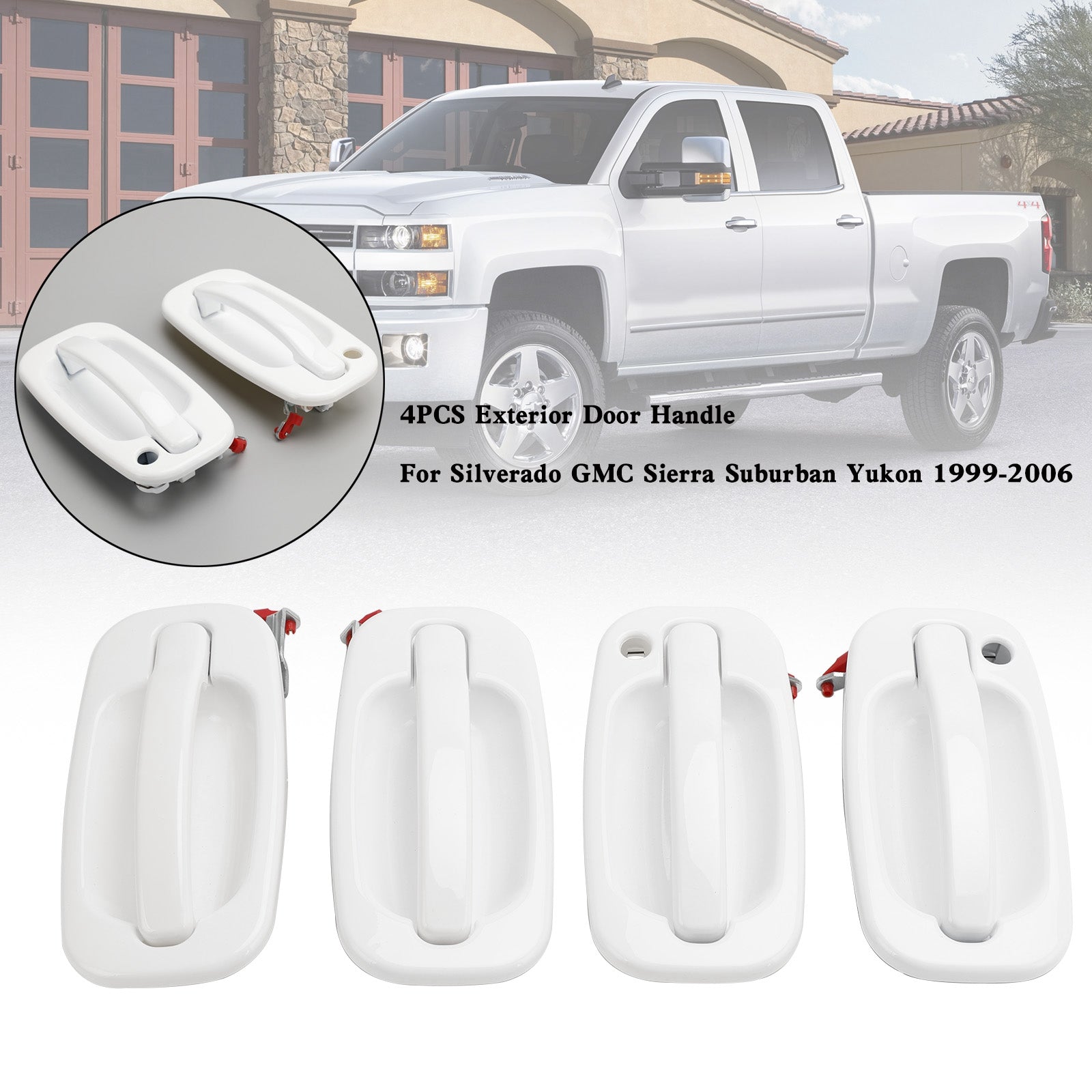 2000-2006 Chevrolet Suburban Avalanche Cadillac Escalade 4pcs Porta externa Puxa 15029900 15029899 15182405 15029901