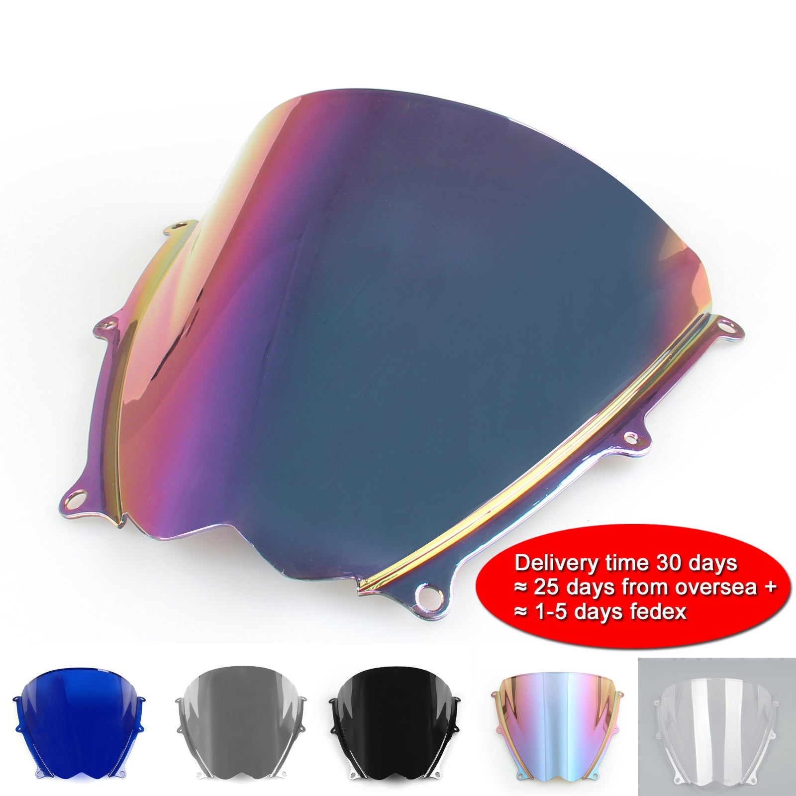 Windshield Fit för Suzuki GSXR 1000 2007-2008 K7 Smoke Generic