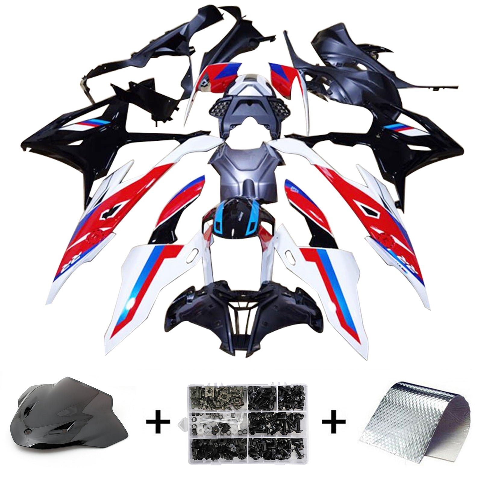 2015-2017 BMW S1000R Kit de carénage Kit de carrosserie en plastique Abs