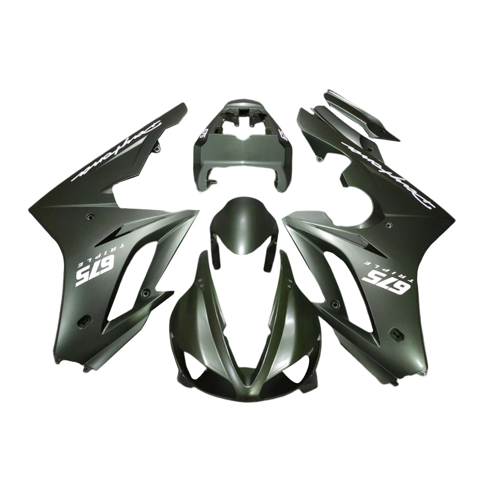 2009-2012 Triumph Daytona 675 Kit de carénage Kit de carrosserie en plastique Abs