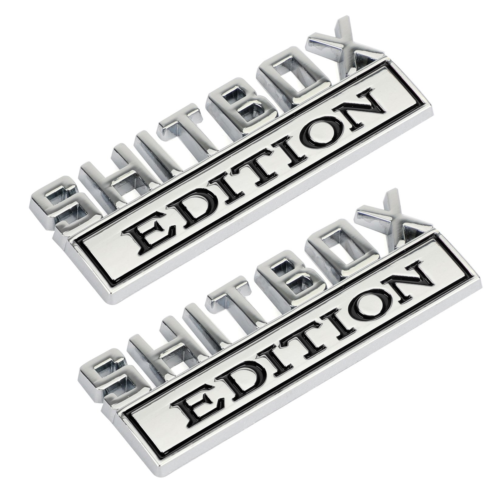 2PC SHORBOX Edition EMBLEM OBLASTNÉ ODDEKY Nálepky pre nákladné auto Ford Chevy #B generic