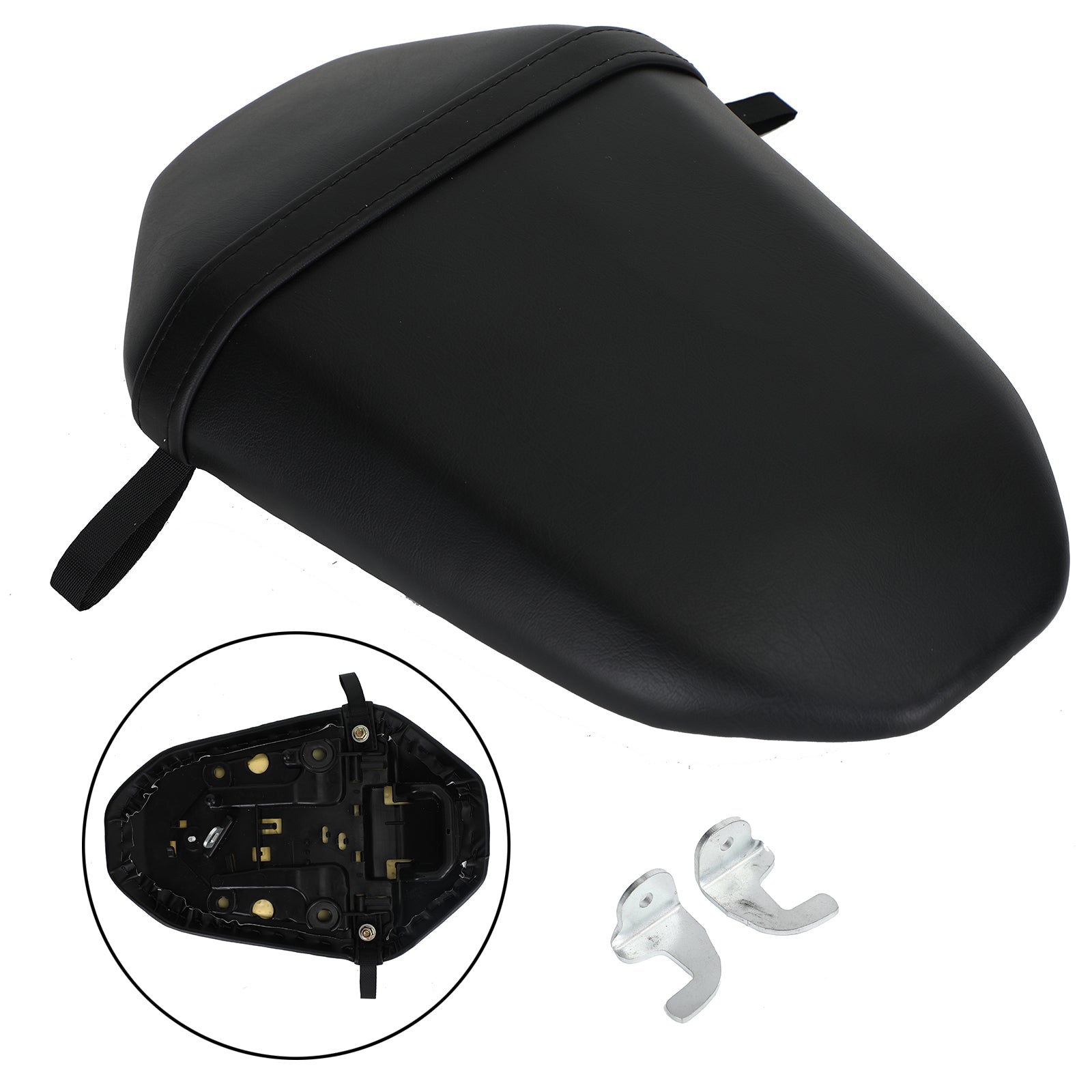 Bakre passasjersete Svart pute passer for Yamaha MT-07 MT 07 FZ 07 2014-2017