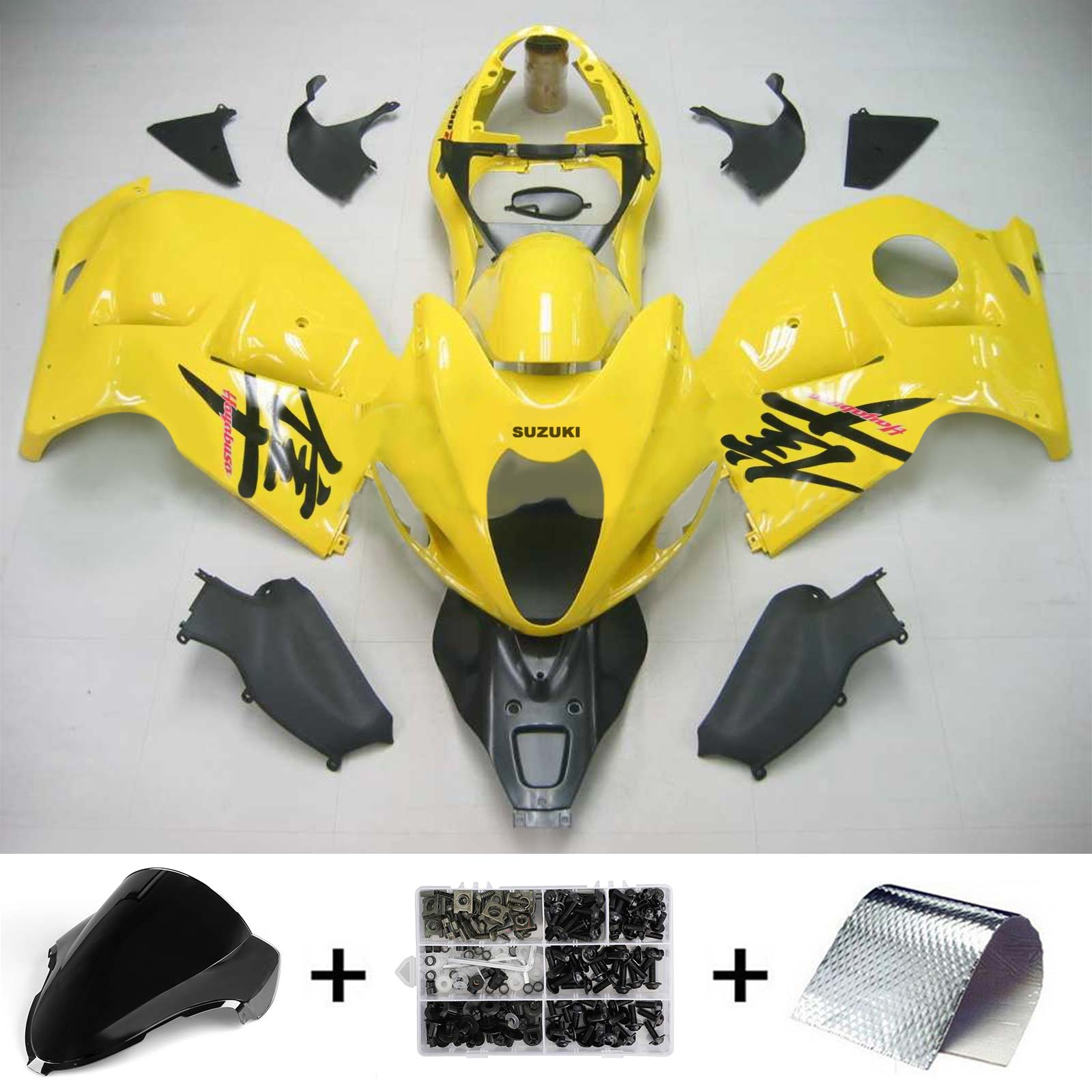 1999-2007 Suzuki Hayabusa GSX1300 Amotopart vstrekovacia kapotážová súprava karosérií Plast ABS #126