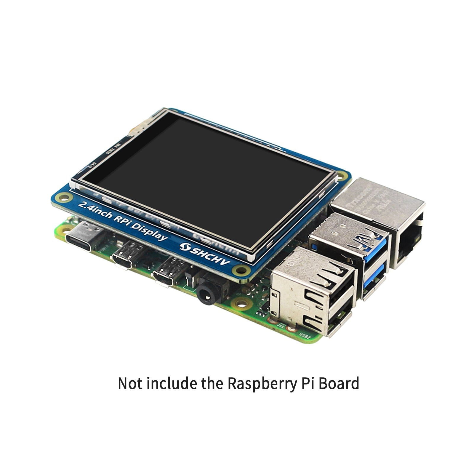 Pantalla LED de 2,4 pulgadas, 320 x 240 píxeles, apta para Raspberry Pi 4B 3B+ Zero 2 W