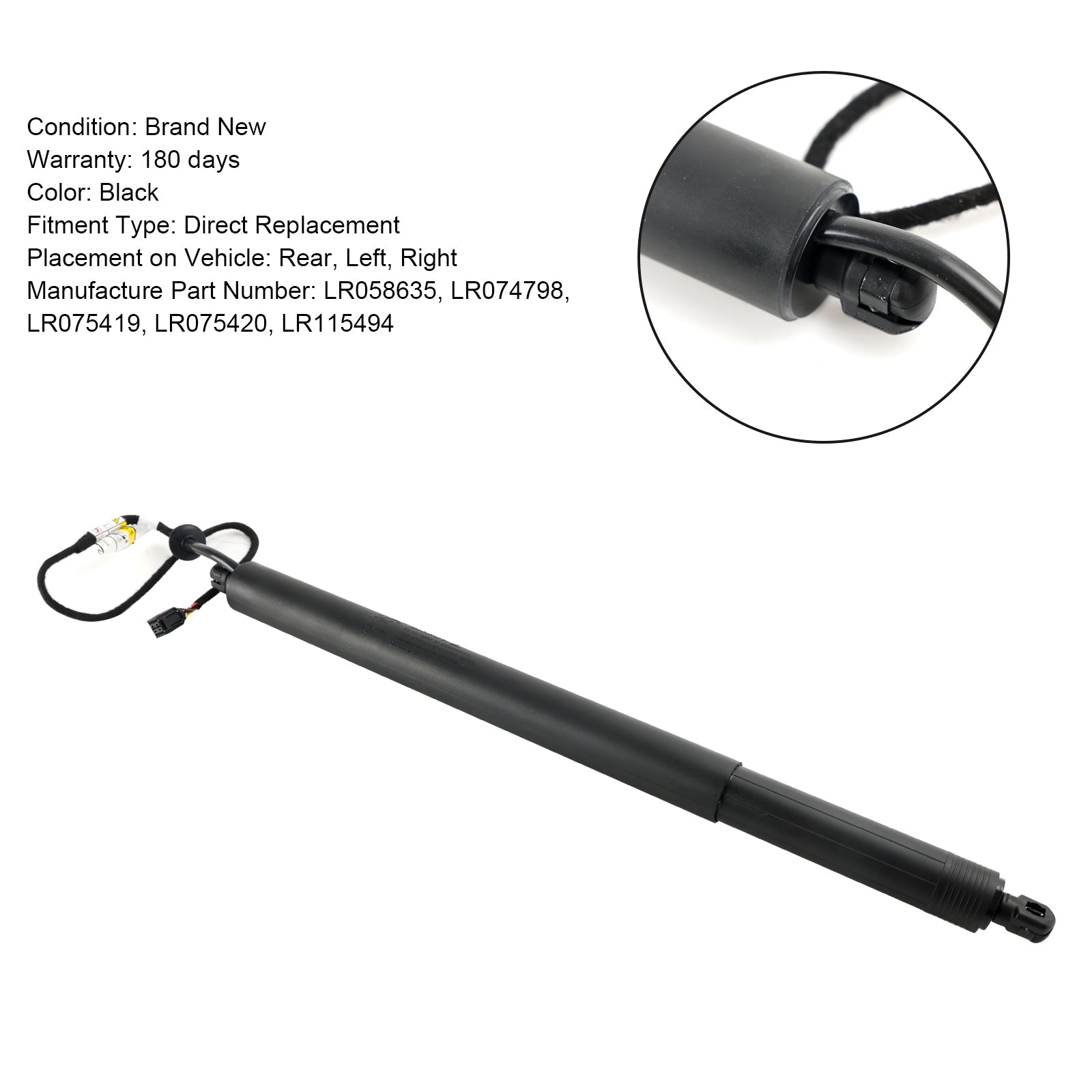 2015-2019 LAND ROVER DISCOVERY SPORT L550 Rear Boot Lid Gas Spring Strut LR075419 LR058635 LR074798 LR075419 LR075420