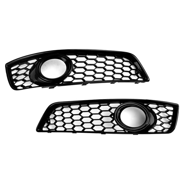 2009-2013 Audi A3 8P Honeycomb Bumper Front Fog Light Grill Grille Cover