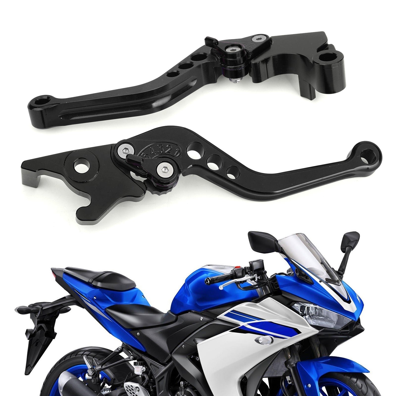 Leviers d'embrayage de frein pour yamaha yzf R3 R25 MT 25 2015-2017 Silver générique