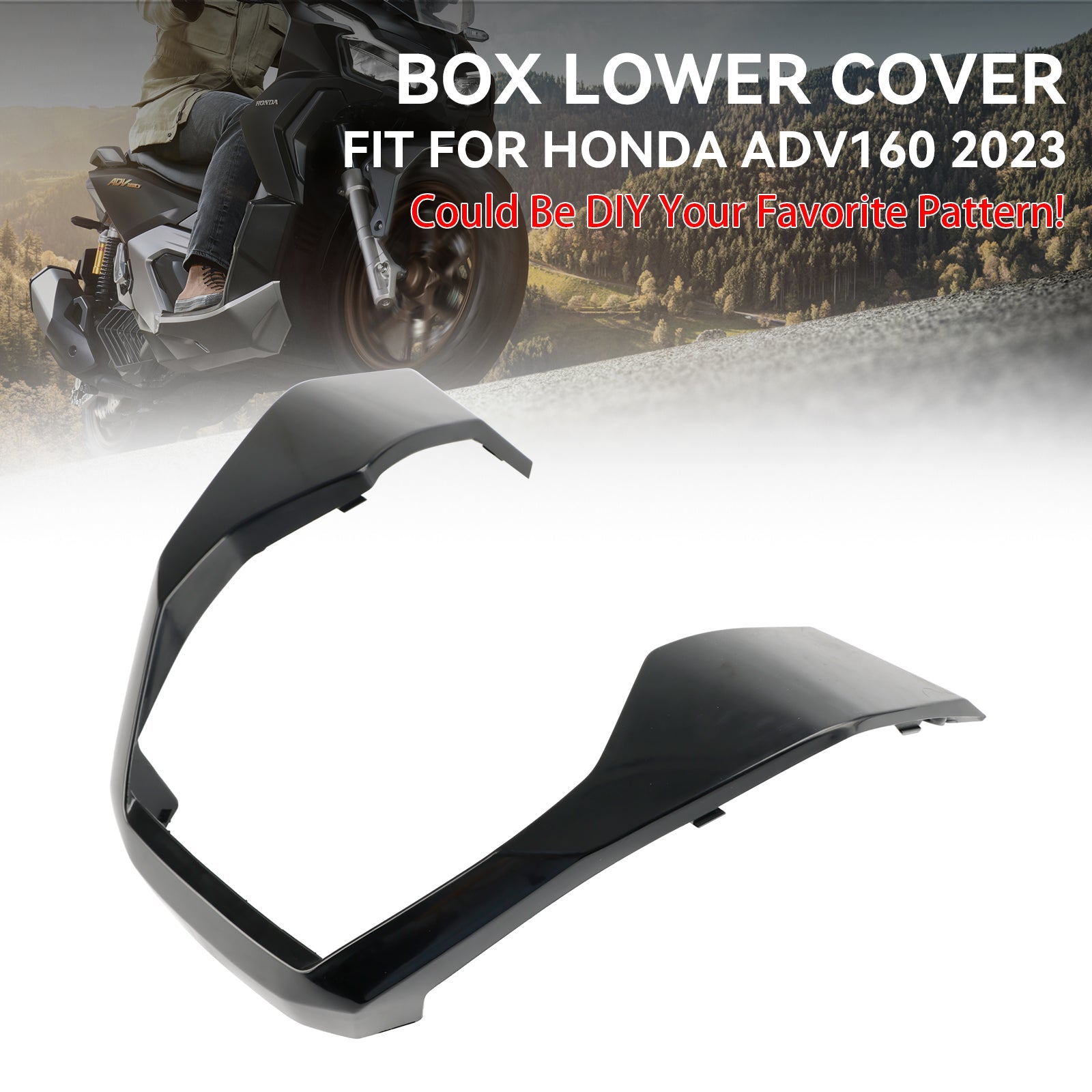 Honda Adv 160 2023 Moldagem de injeção de abdominais a carroceria não pintada