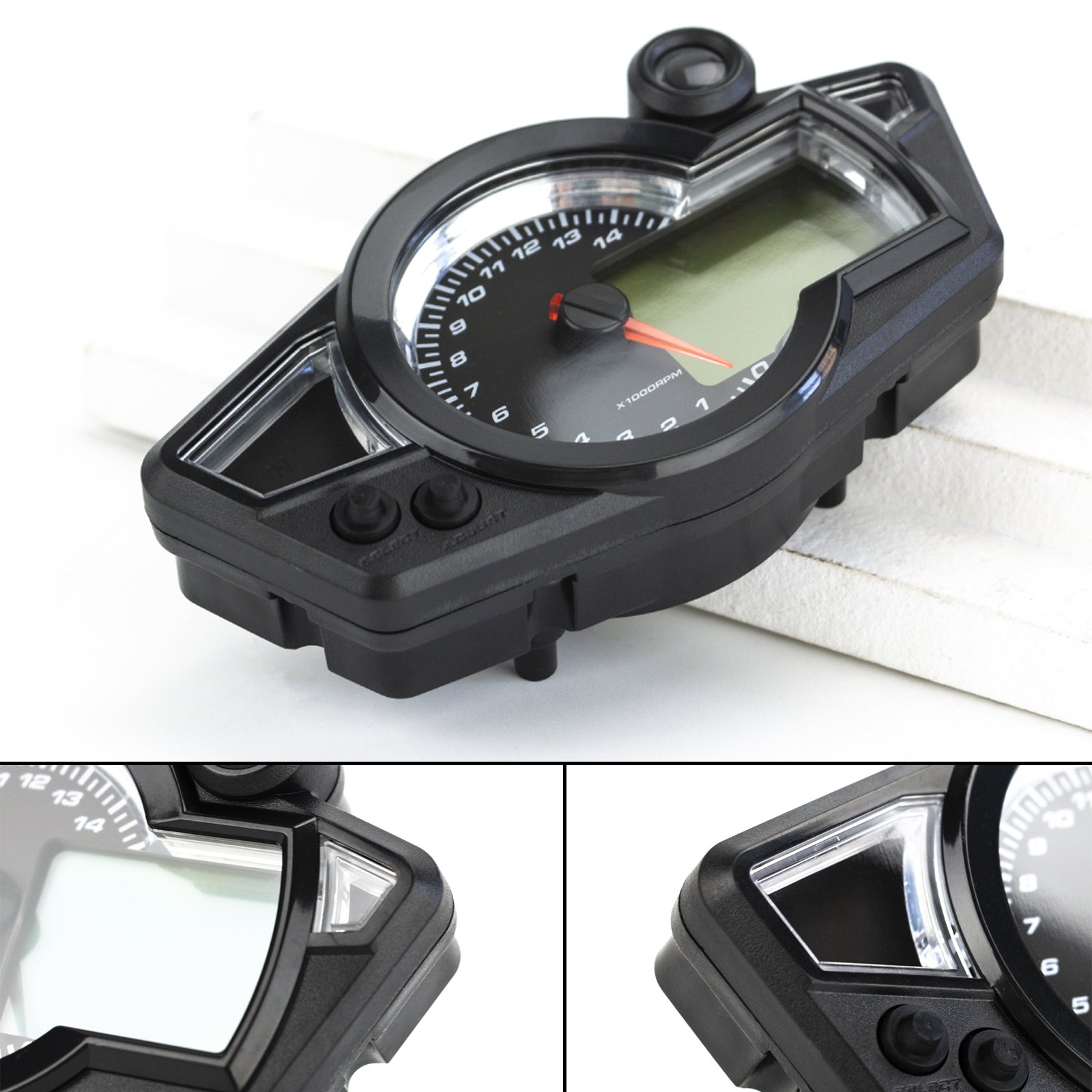 TFT Speedomômetro Digital Motocicleta Universal 14000rpm Odômetro de Luz de Luz de Luz de Luz de Lúcria