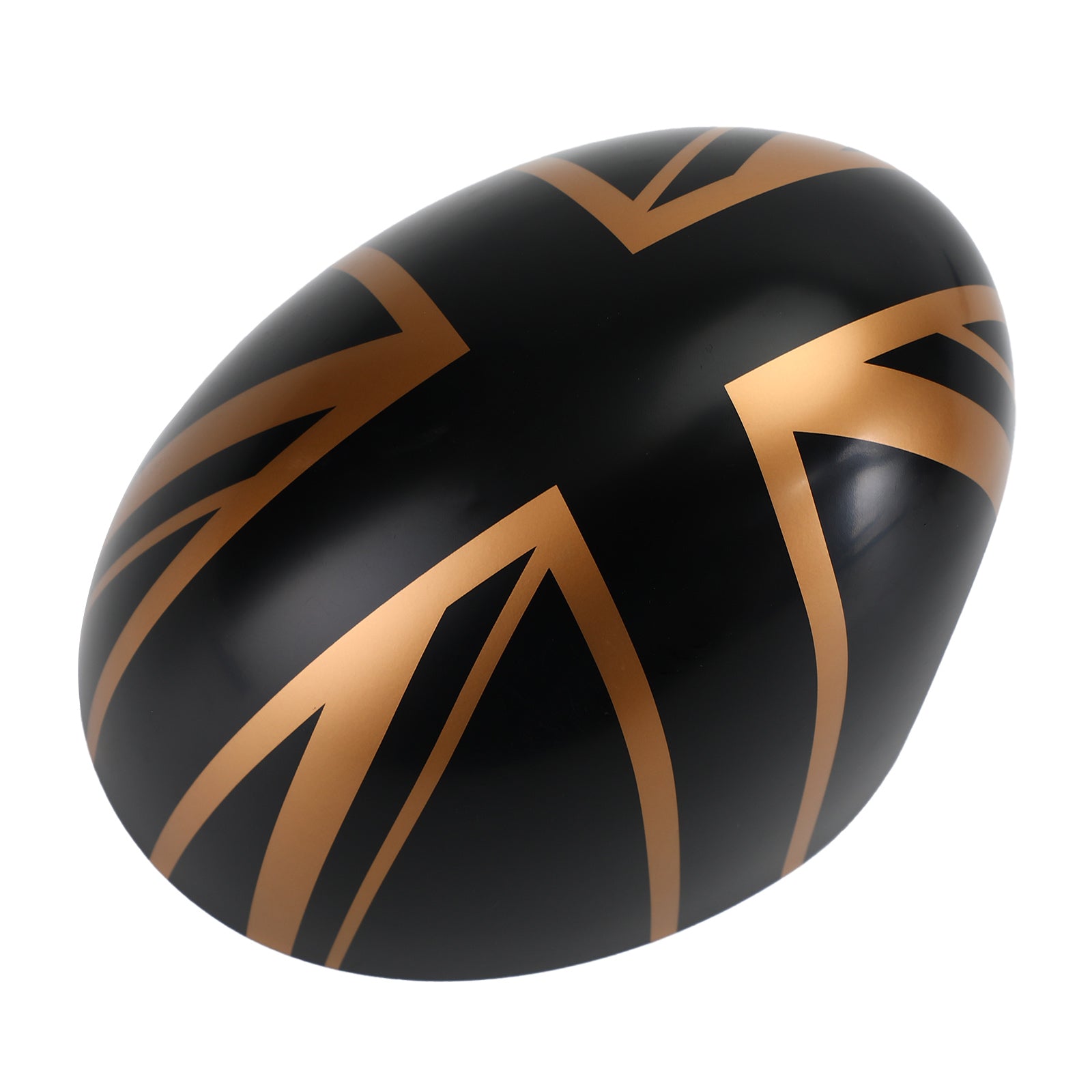 Britse vlag achteruitkijkspiegelafdekking voor MINI Cooper Hardtop F55 F56 zwart/goud