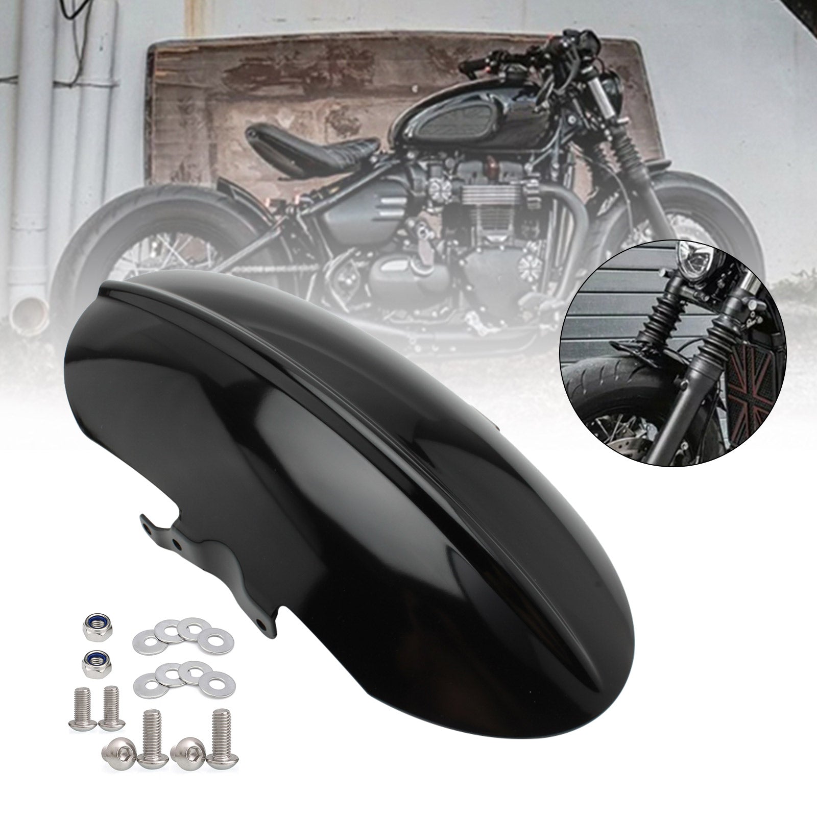 Ajustement de boue avant court pour Bonneville Speedmaster Bobber Black 1200 2018-2021