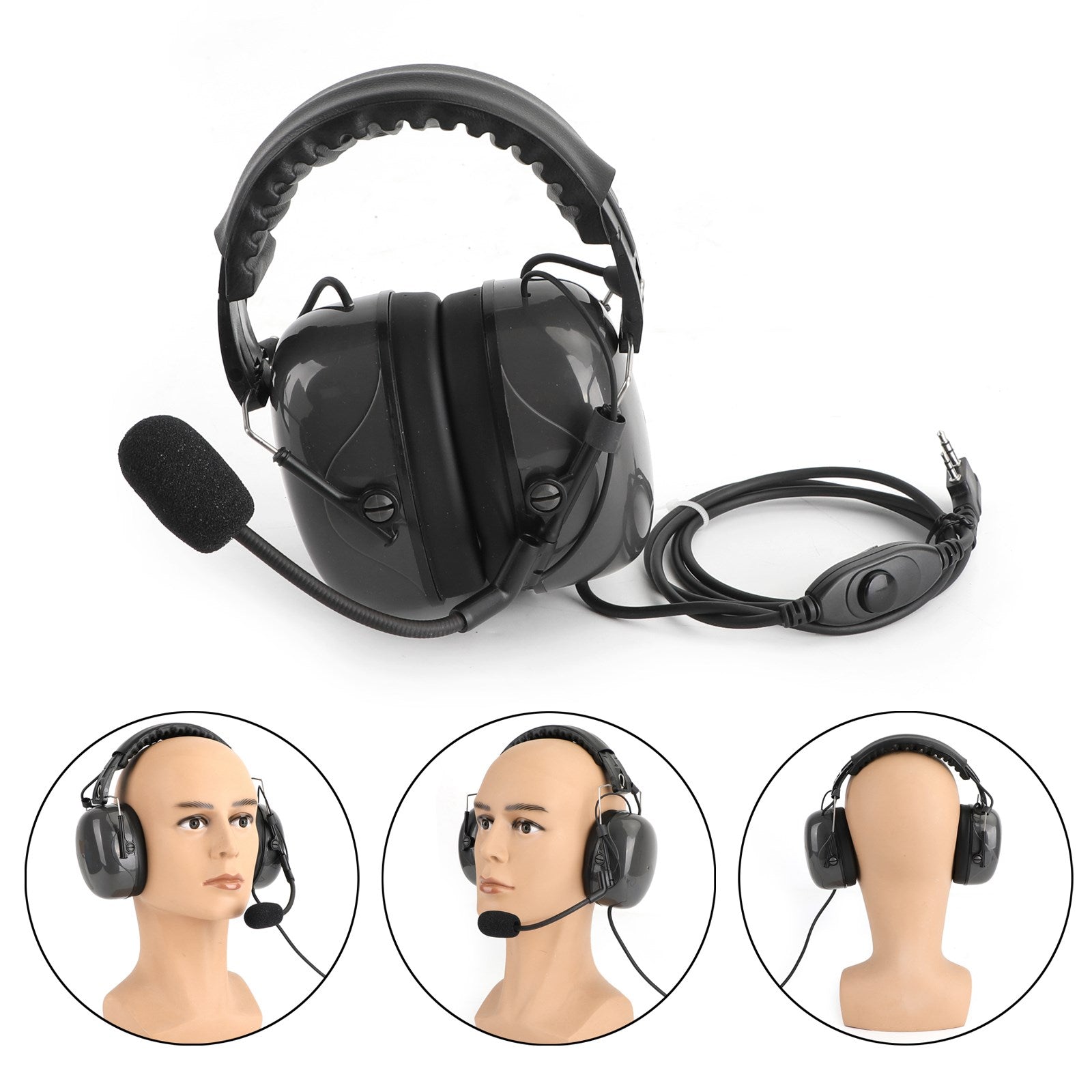 TK3107 TK3200 TK2160 BaoFeng BF-888S Noise Cancelling Overhead Headset