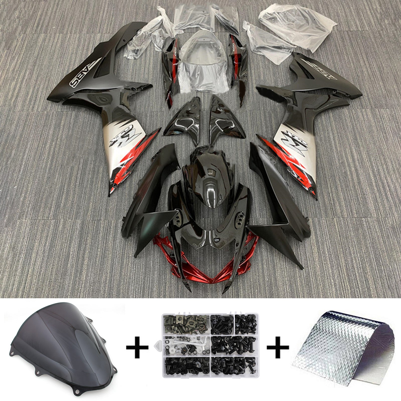 2011-2024 Suzuki GSXR 600/750 K11 Kit de carénage injection Amotopart Bodywork Plastic Abs # 101