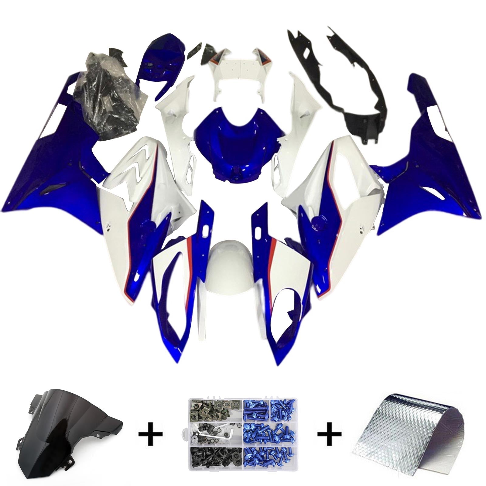 2017-2018 BMW S1000RR Kit de carénage Kit de carrosserie en plastique