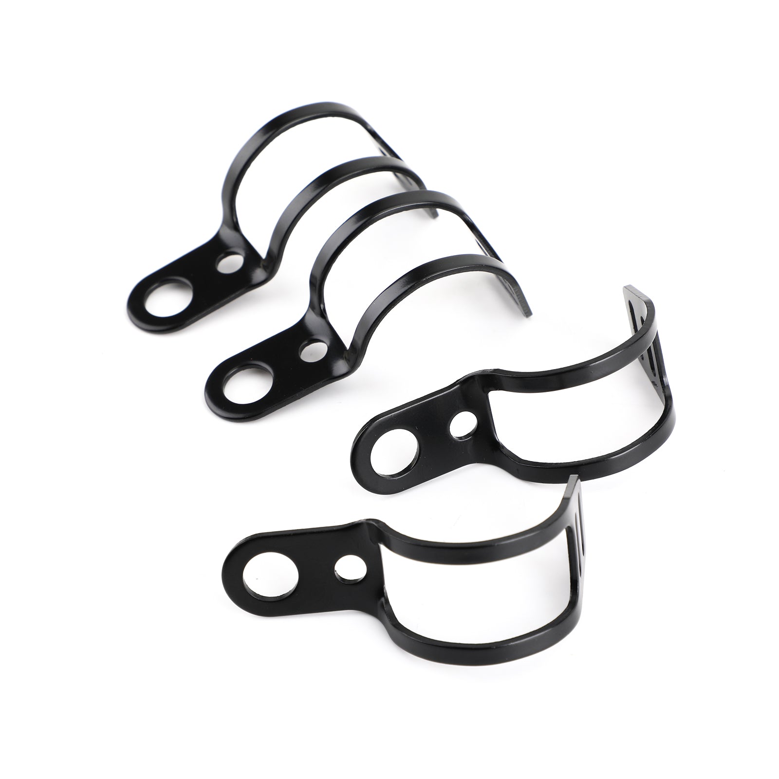 28mm-41mm gaffel Motorcykelhuvudlampa Holder Adapter Svart strålkastare Monteringskonsol generisk