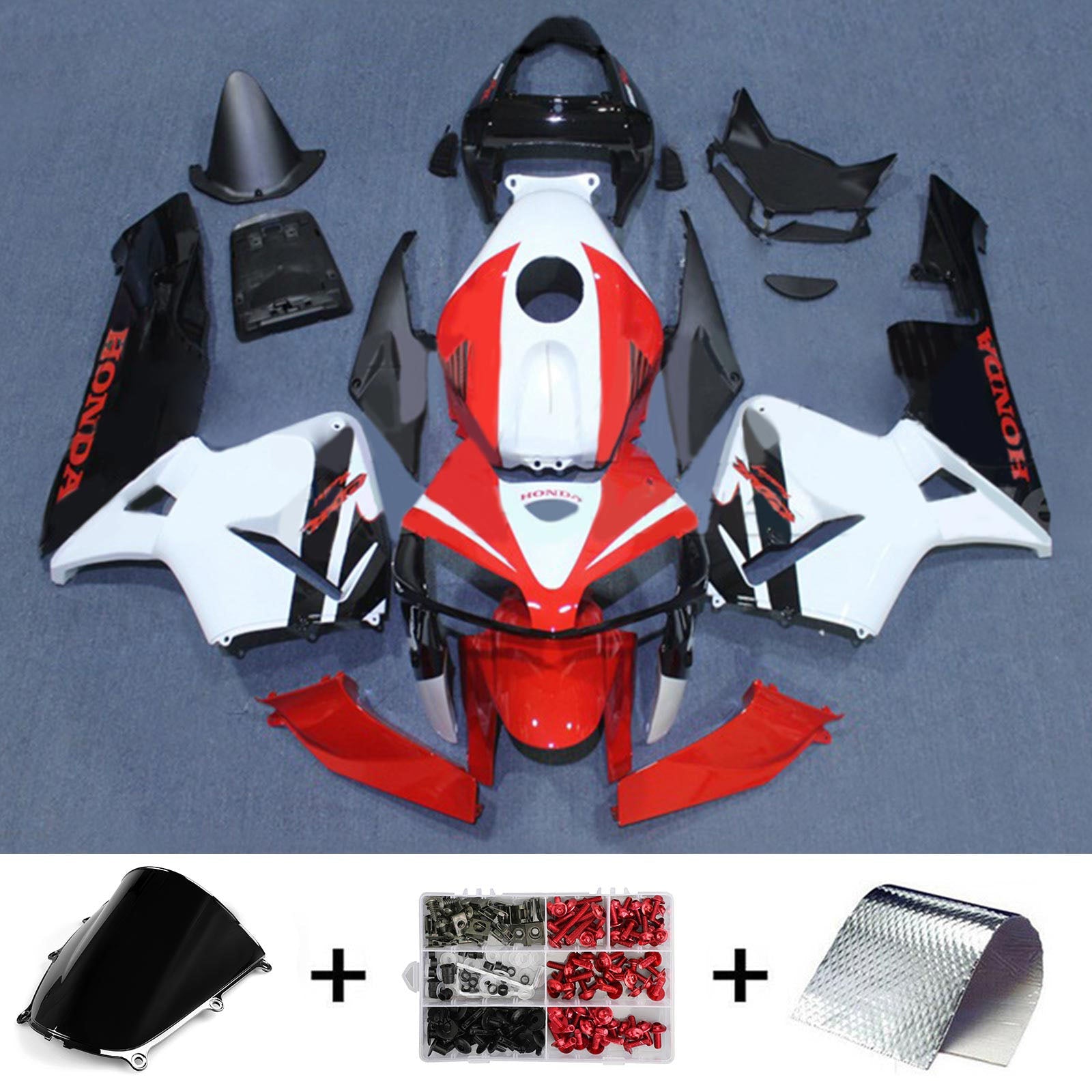 2005-2006 Honda CBR600RR F5 FAIRING KIT BODEWORD PLASTU ABS