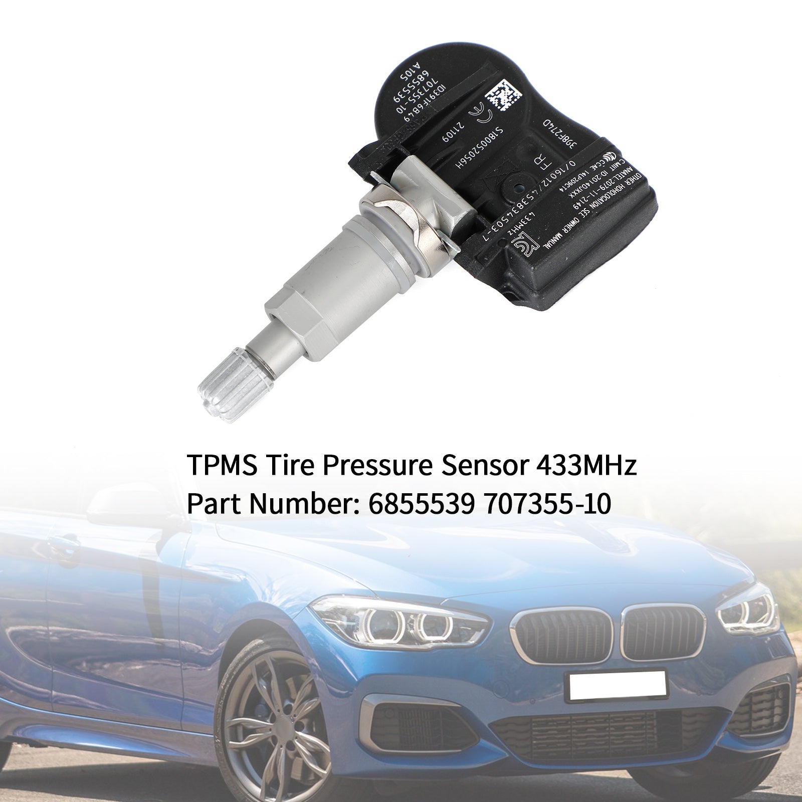 2014-2018 BMW M3 M4 F30/F32 F80/F82 1X/4X TPMS Däcktryckssensor 36106881890 36106856209 707355-10 6855539 Generic