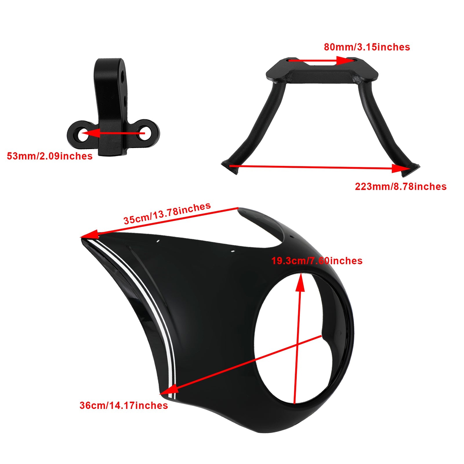2020-2022 BMW R18 Headlight Windscreen Cover Windshield WindScreen
