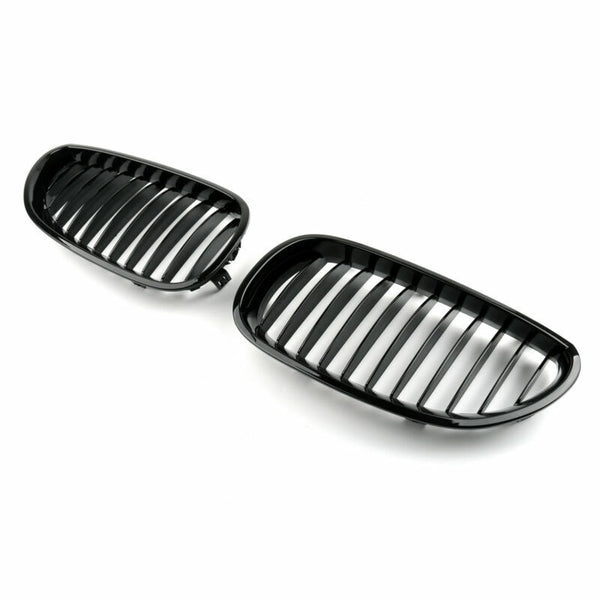 2003-2010 BMW E60 E61 5 Series Front Replacement Gloss/Black Kidney Grille Generic