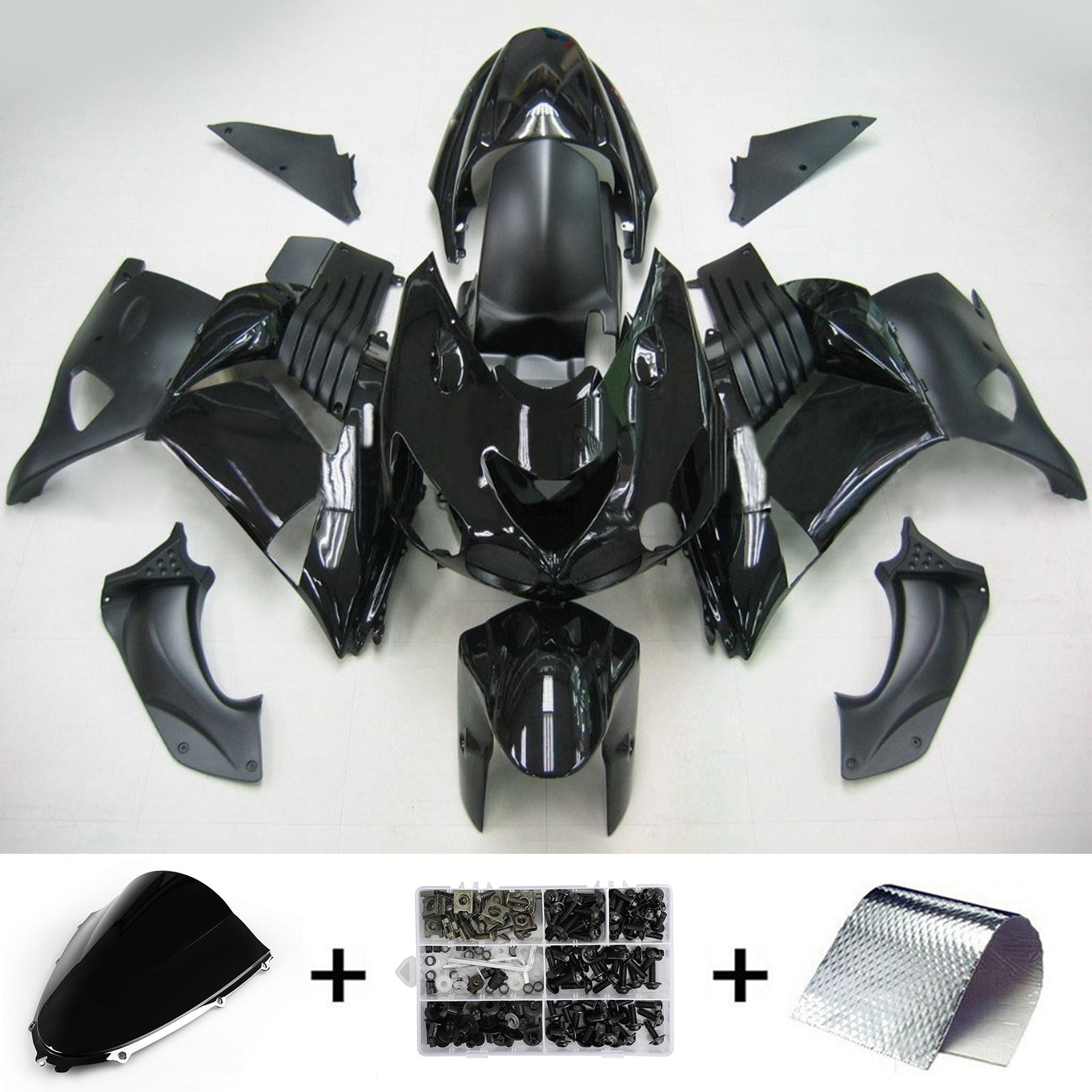 2006-2011 Kawasaki ZX14R Kit de camerage d'injection de camers de carrosserie en plastique