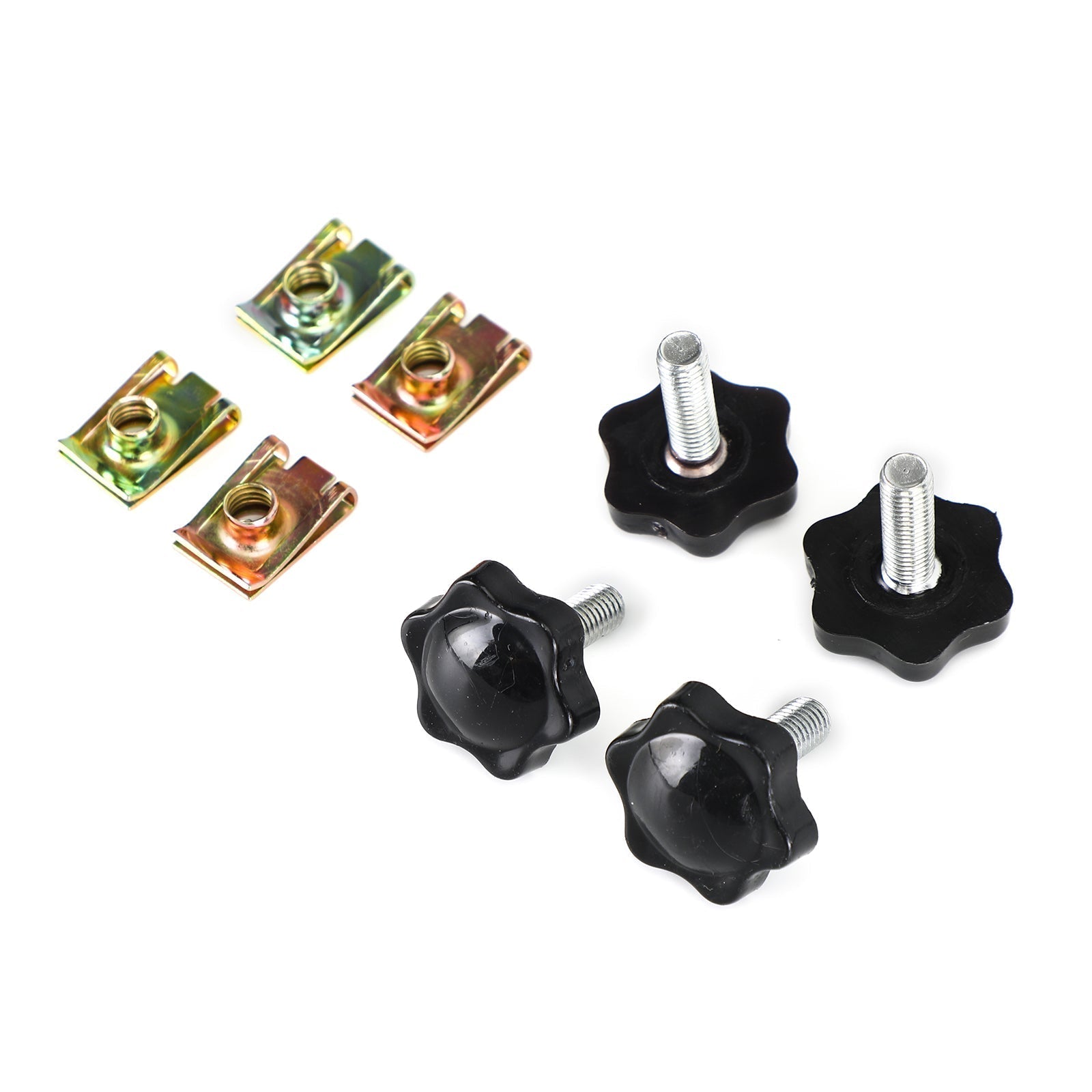 Parafusos de trava da alavanca do alforje & Conjunto de porcas pretas para Glide King Touring 96-19