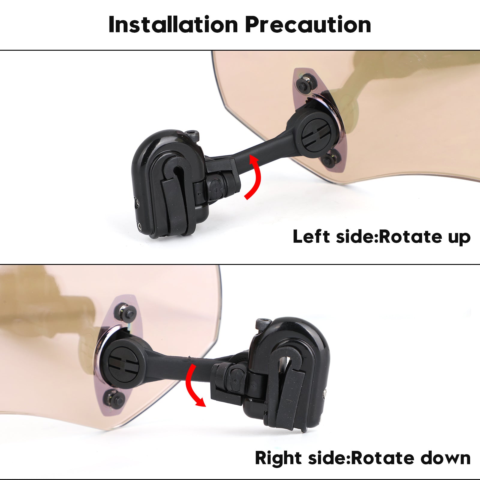 Extension de pare-brise à Clip réglable pour moto, déflecteur de vent