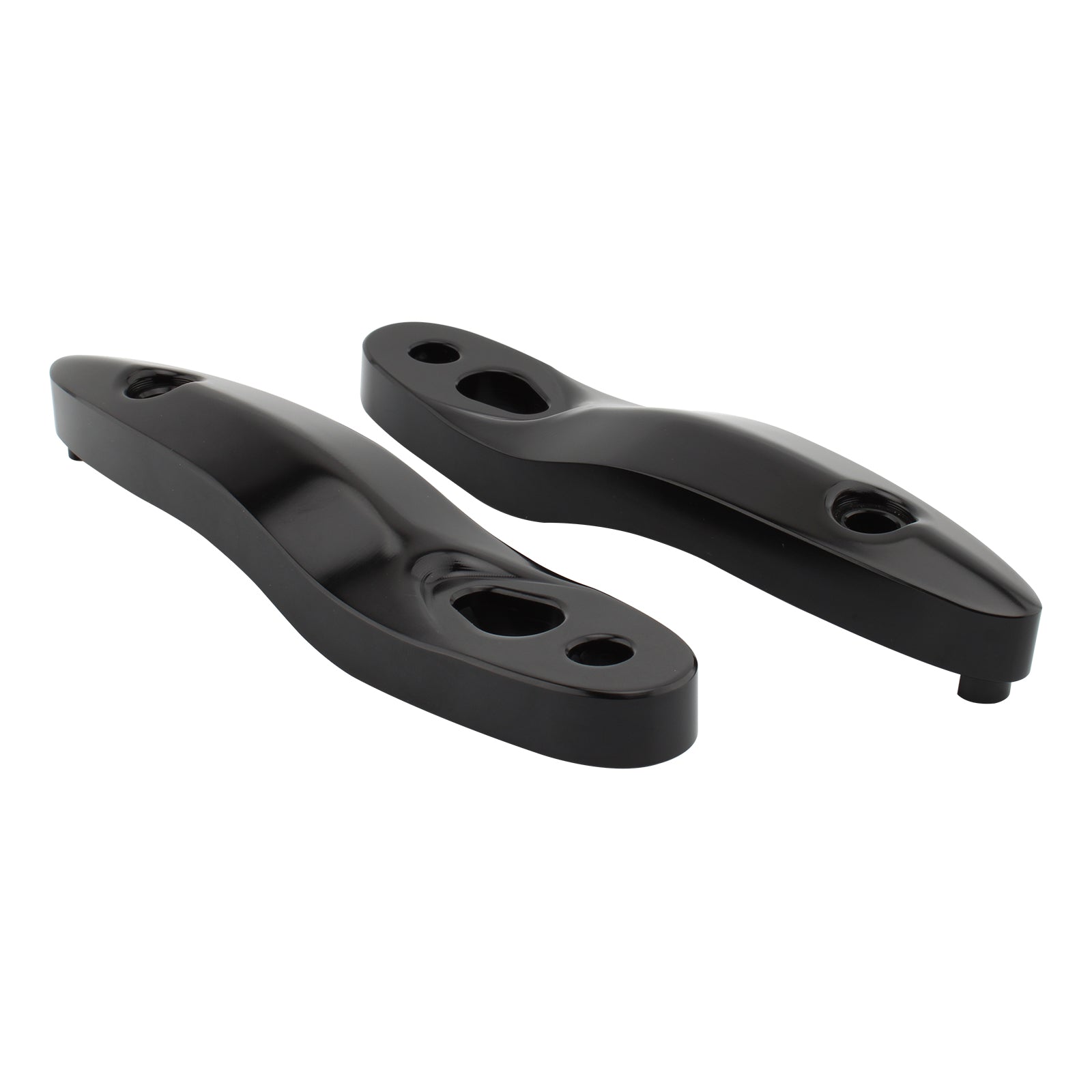 Kit de reubicación de placa de matrícula de soporte de extensión de señal de giro apto para Softail 00-20 negro