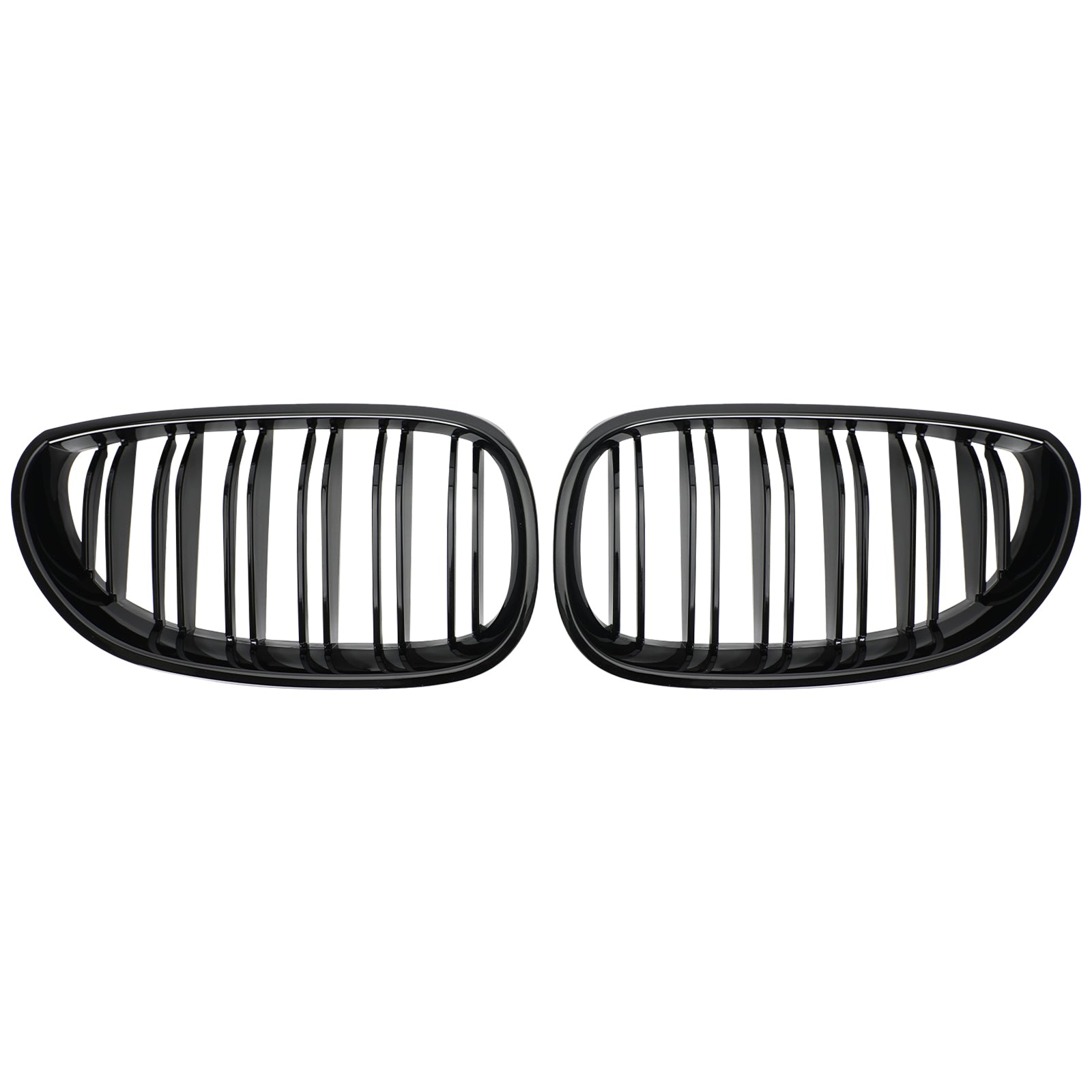 2004-2009 BMW E60 E61 M5 520I 530I GLOSSY BLACK FRED Sport Kidney Grille Abs Generic