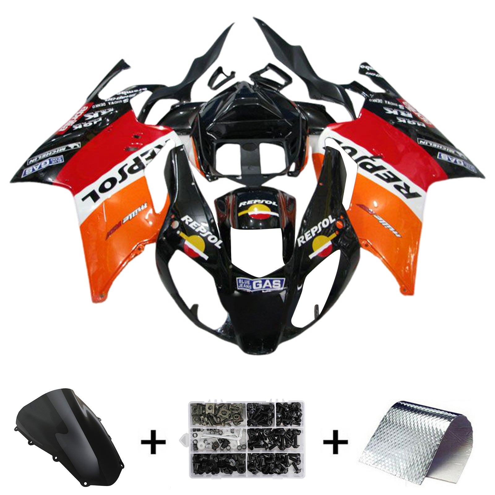 2003-2006 Aprilia RSV1000 Kit de carénage kit de carrosserie plastique