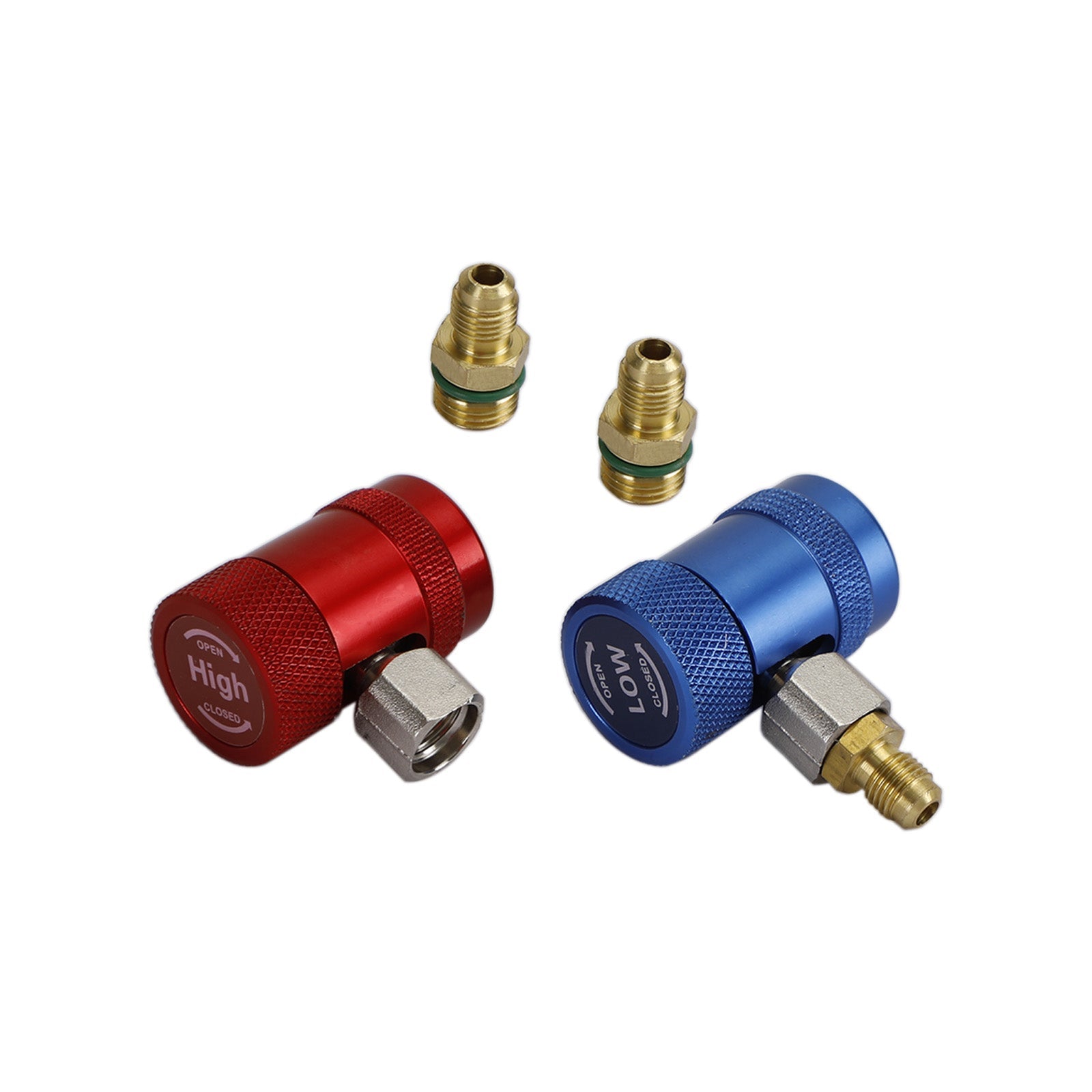 A/C R134A Snelkoppeling Adapter Spruitstukconnector 1/4" Sae Hvac Hoog&Lage kant