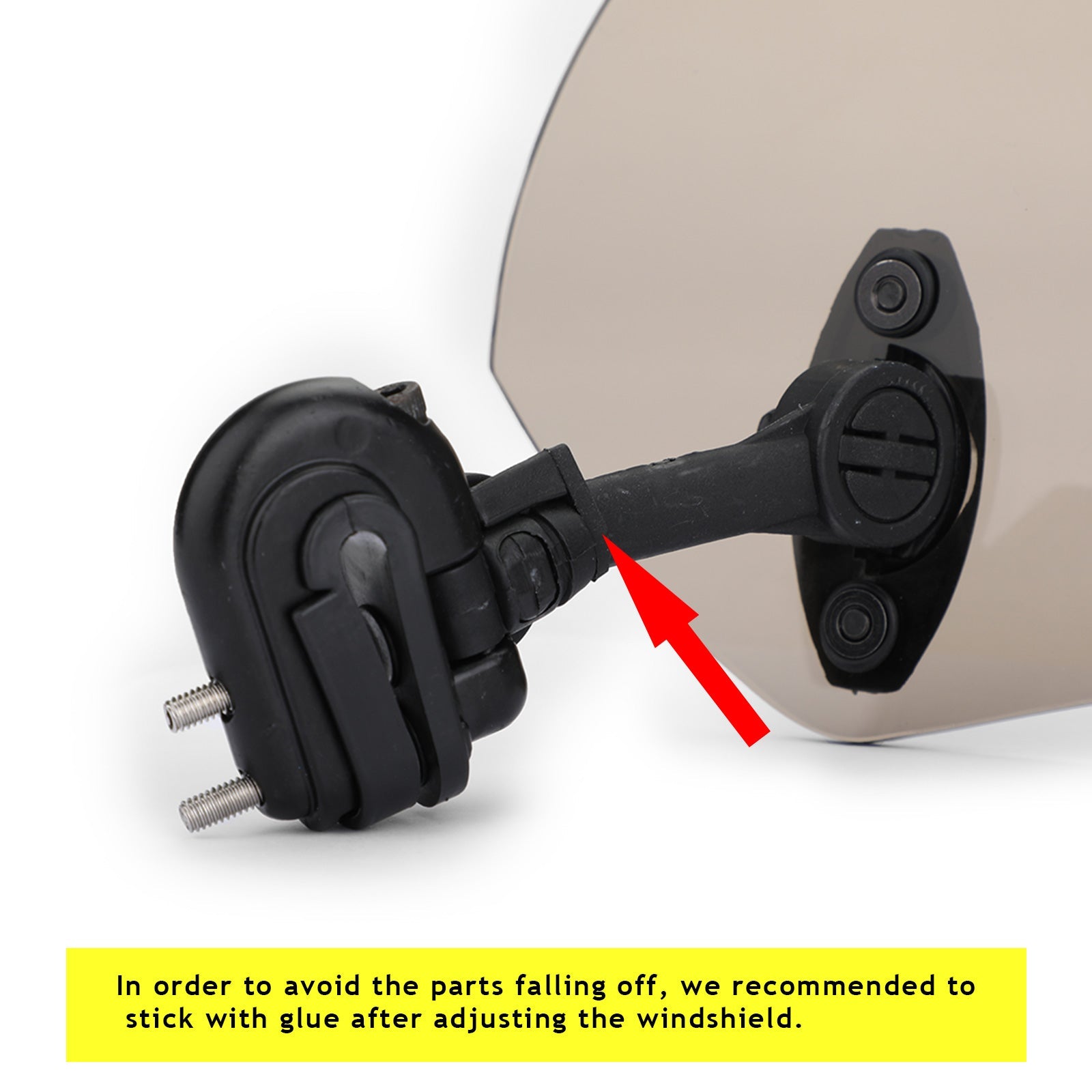 Extension de pare-brise à Clip réglable pour moto, déflecteur de vent