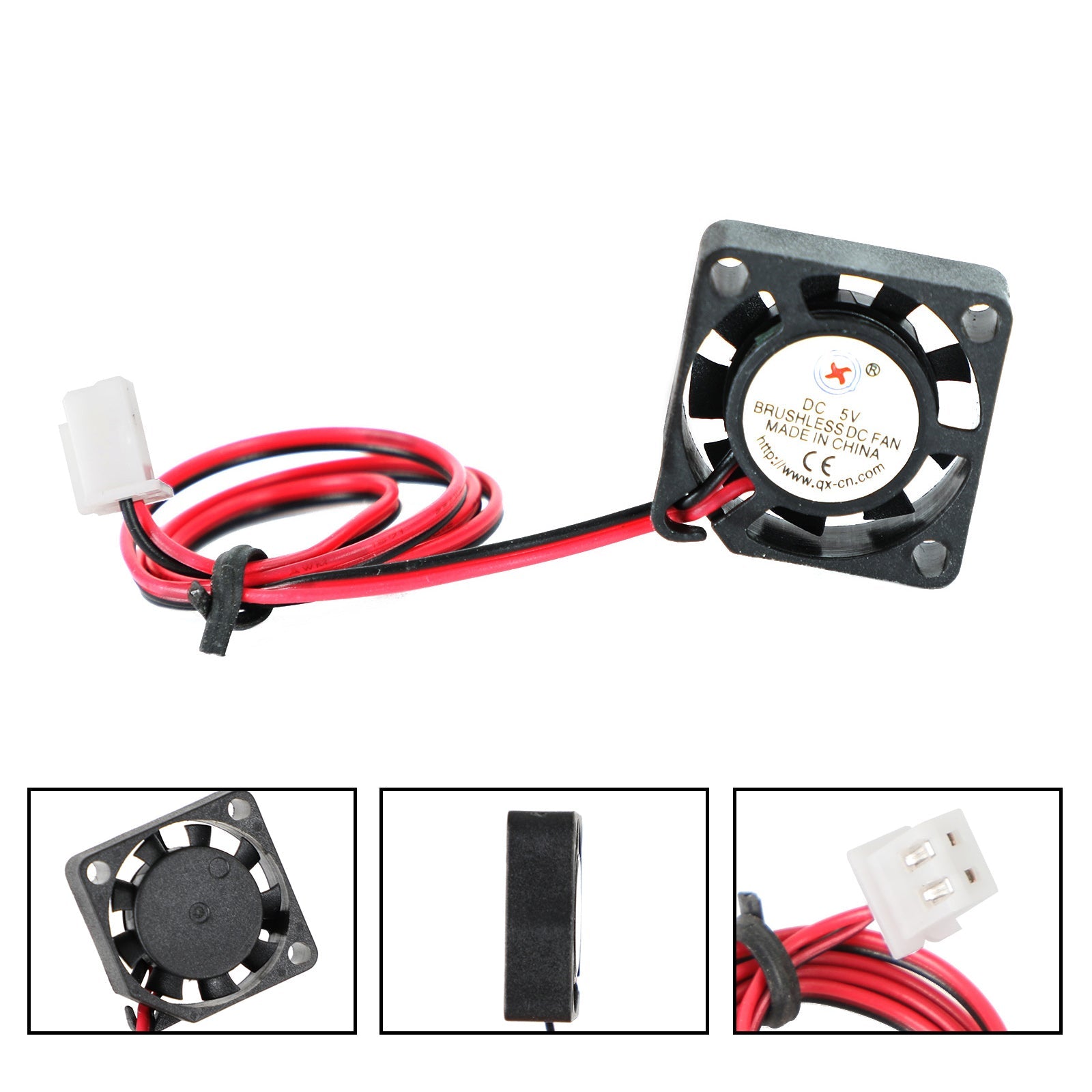 Ventilador de refrigeración DC sin escobillas, 5V, 2006, 20x20x6mm, manga, 2 pines, cable