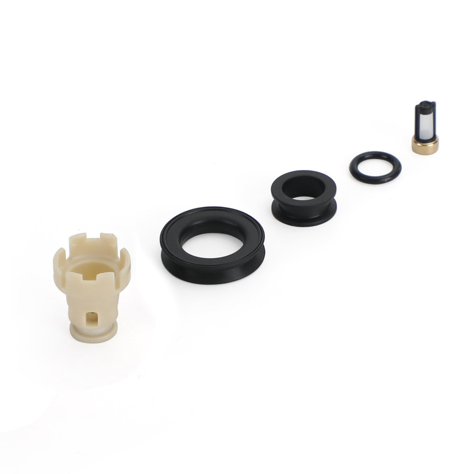Kit de reconstrucción de inyectores de combustible, juntas tóricas, tapas de filtros para sellos, compatibles con Toyota 3,4 5VZFE genérico, 6 uds.