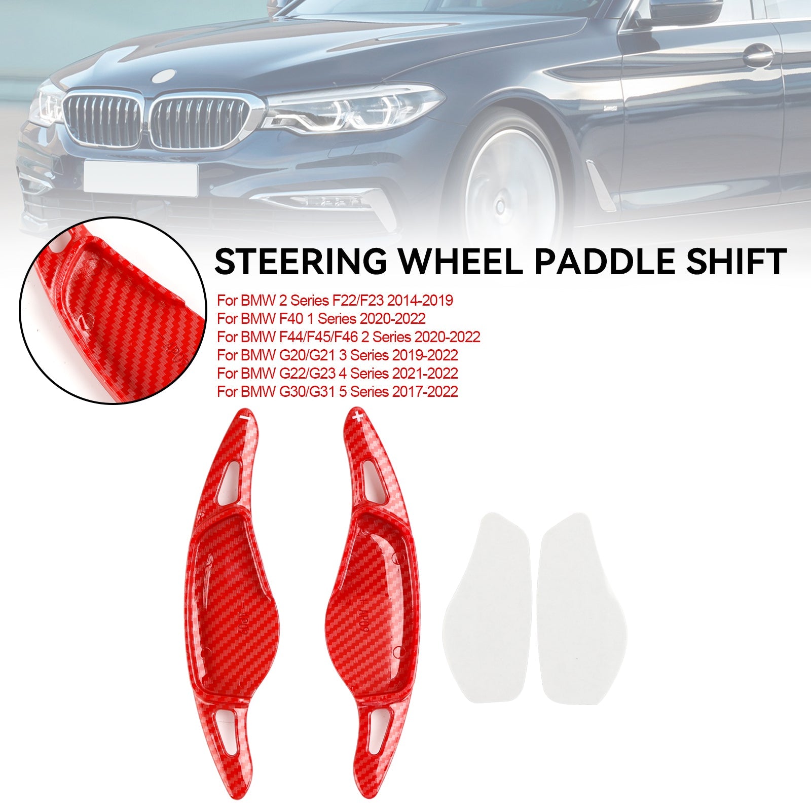 Ratthjulet Padle Shifter Extension Fit BMW 3 4 5 G20 G22 G30 2018+