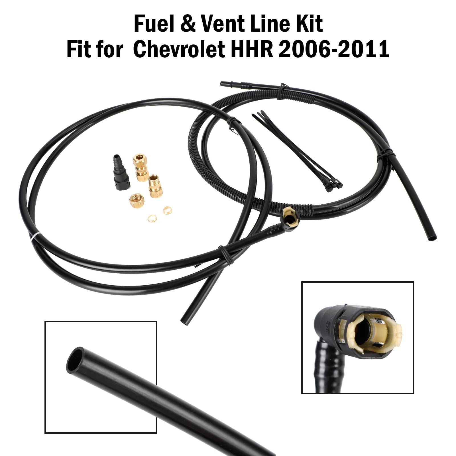 Chevrolet HHR 2006-2011 Nylon Fuel & Reparatieset voor ontluchtingsleiding Fl-FG0974