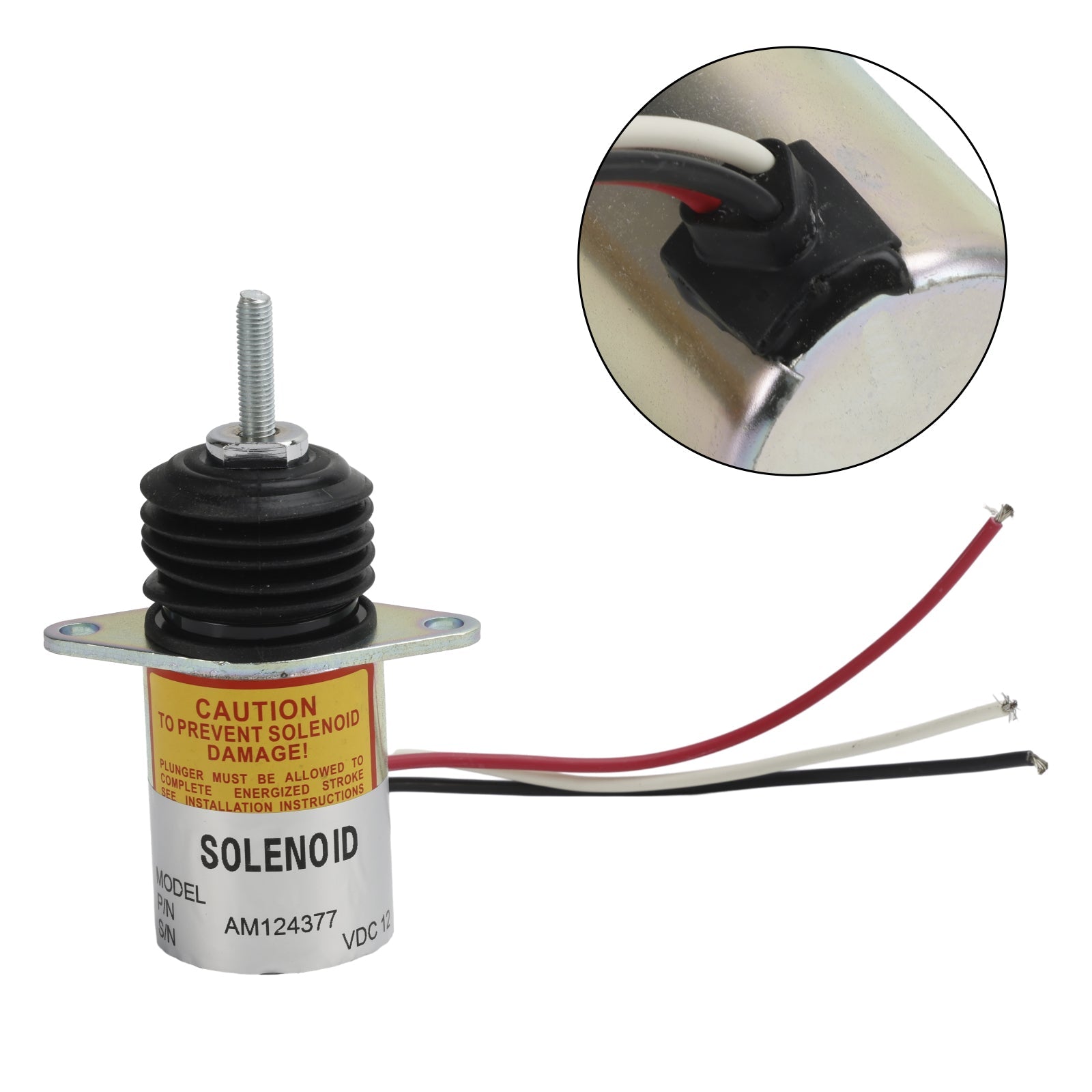 AM124379 AM124377 12V Brandstofuitschakeling Solenoïde Voor John Deere 655 755 856